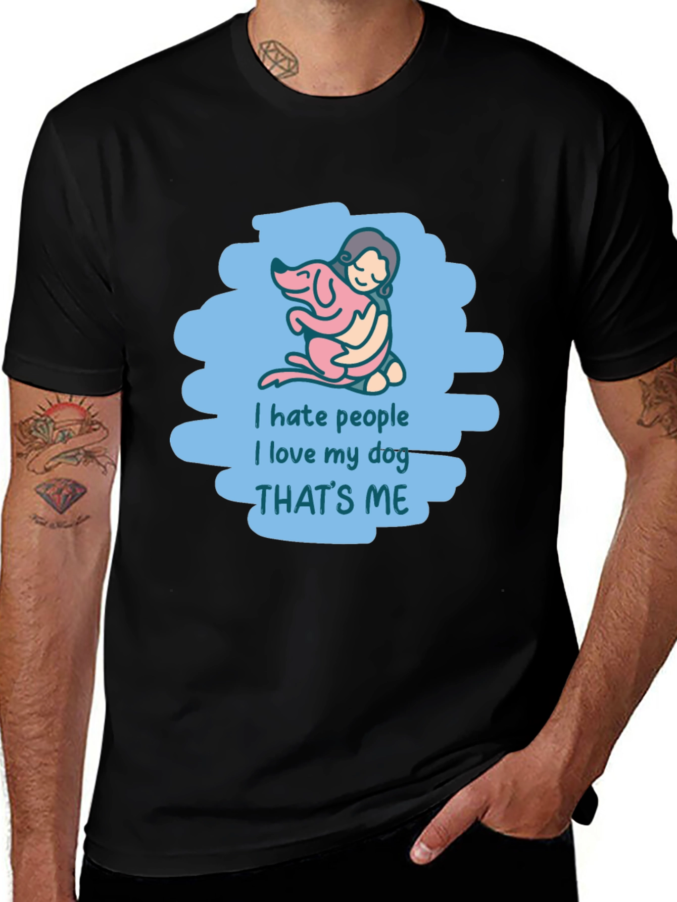 Variant 14 of I Hate People I Love My Dog T-Shirt