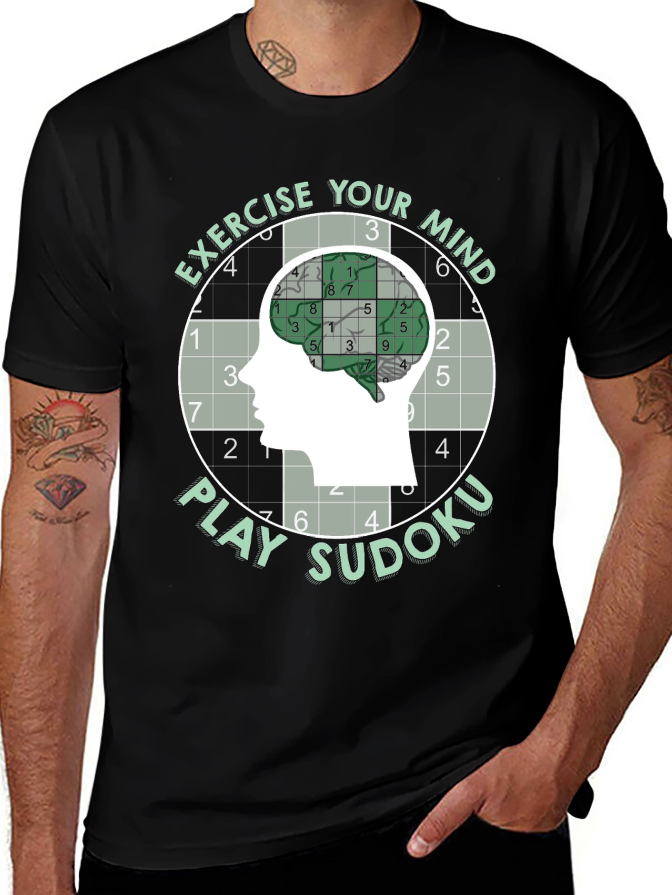 Exercise Your Mind Play Sudoku T-Shirt