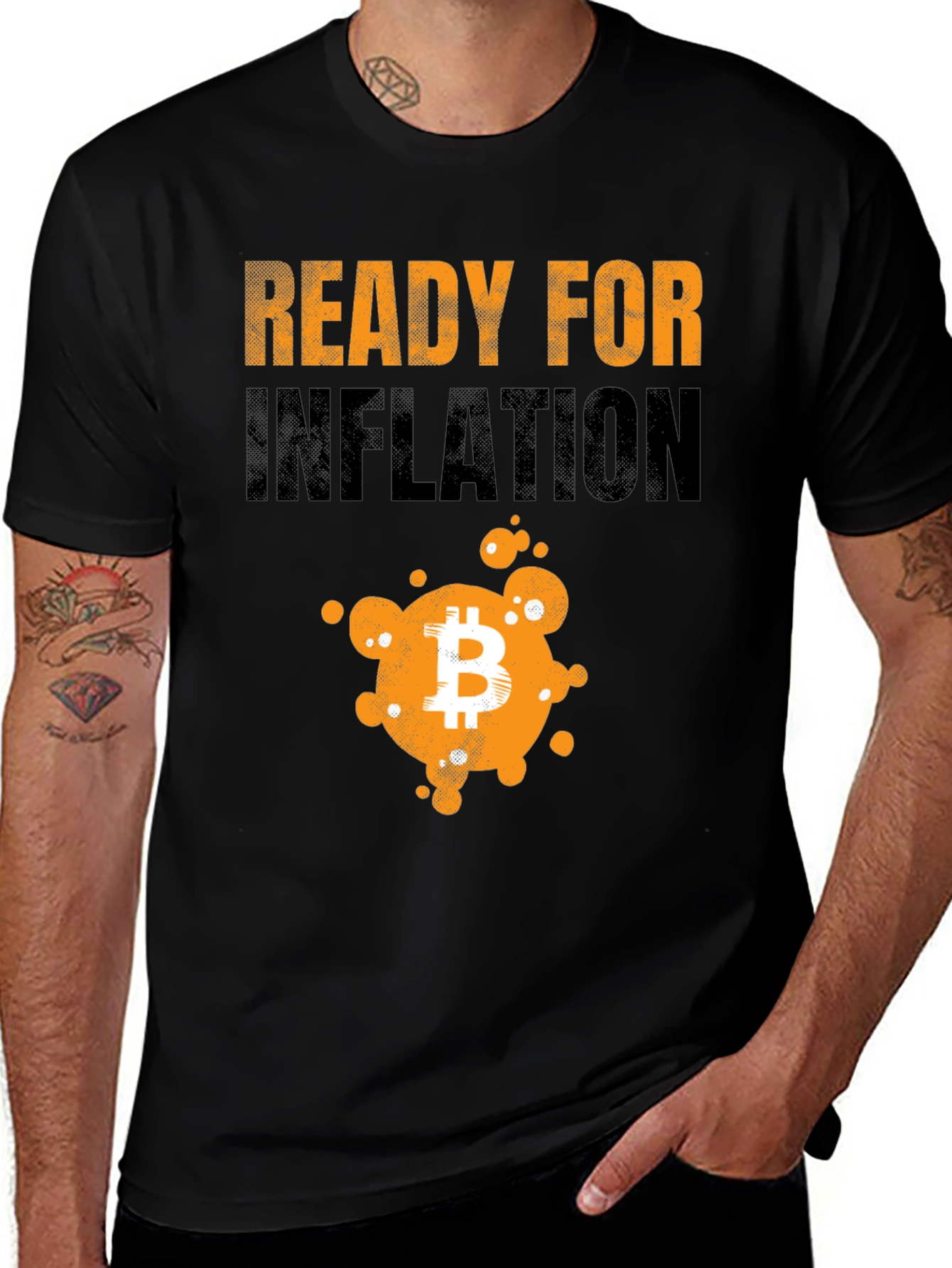 Variant 8 of Ready For Inflation Bitcoin Graphic T-Shirt