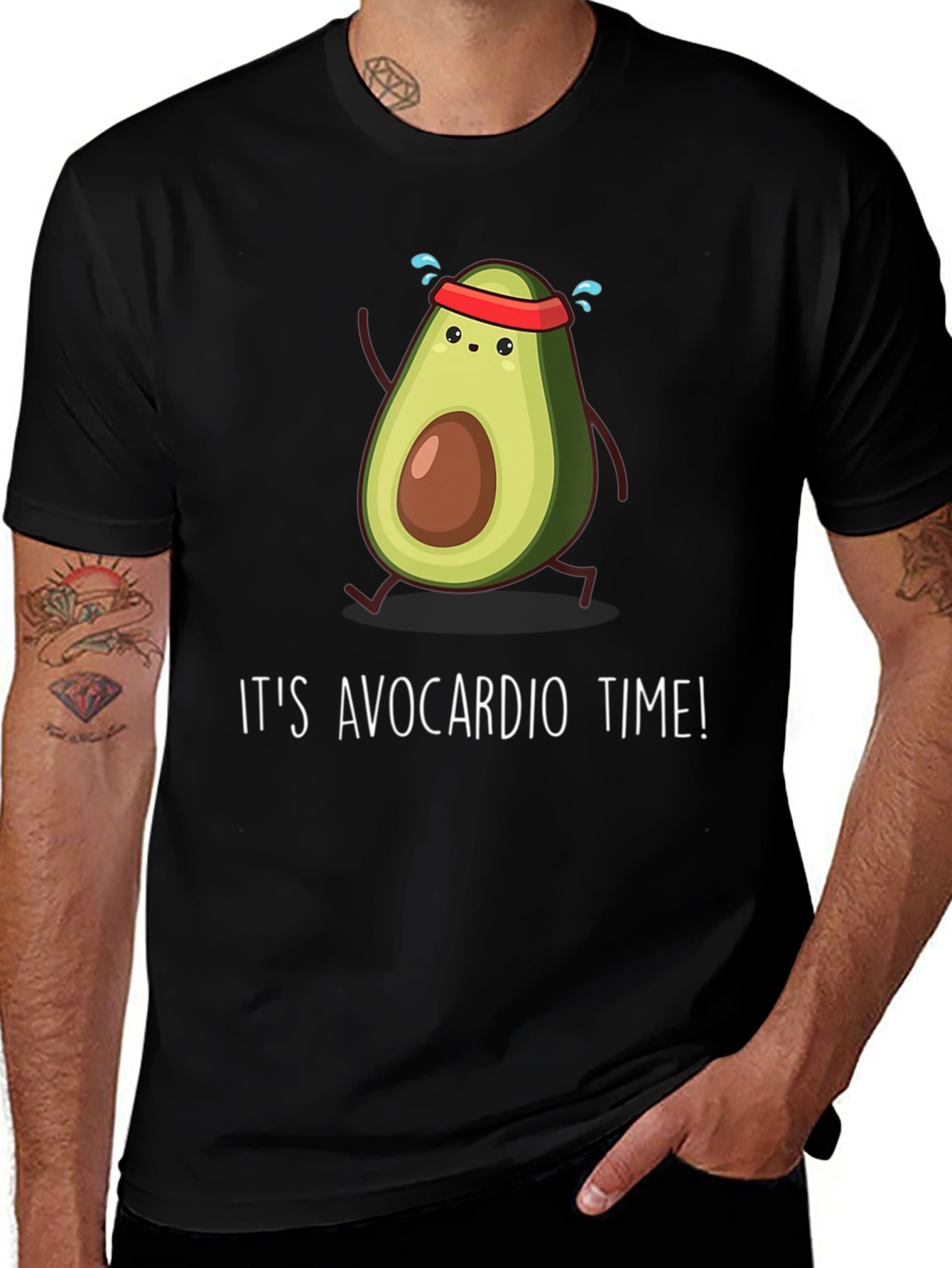 Variant 13 of Avocardio Time Black T-Shirt
