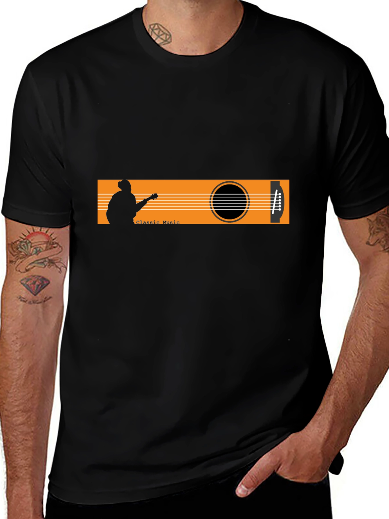 Variant 25 of Classic Music Guitar T-Shirt