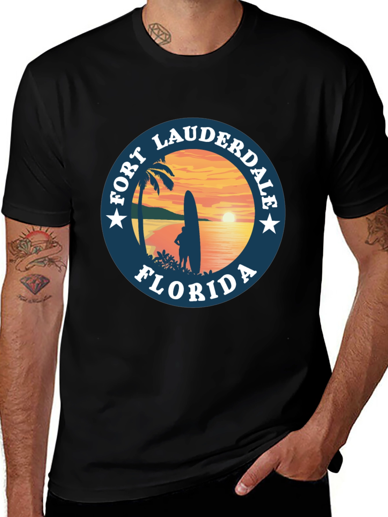 Variant 10 of Fort Lauderdale Florida Graphic T-Shirt