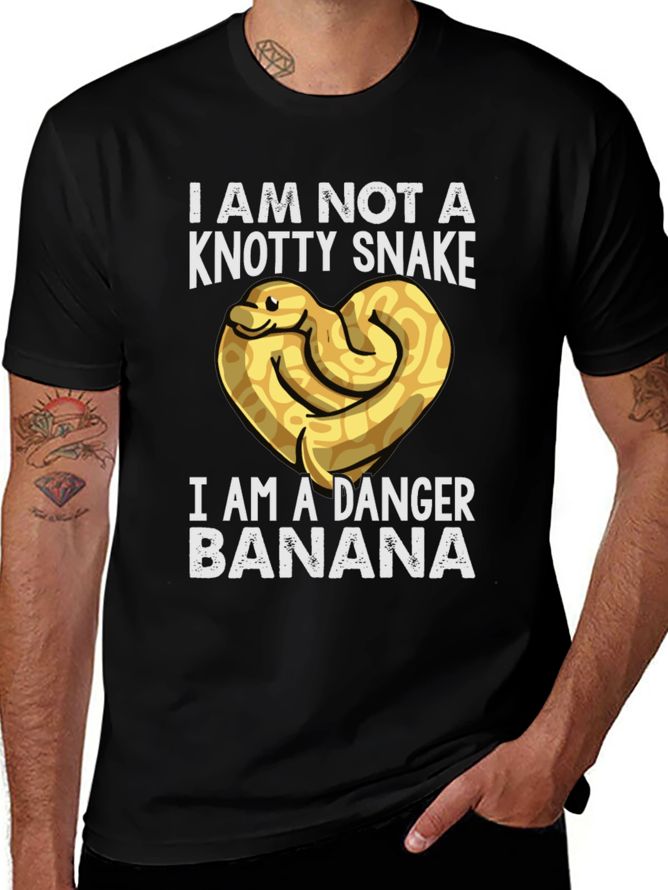 Danger Banana T-Shirt - Novelty Snake Tee