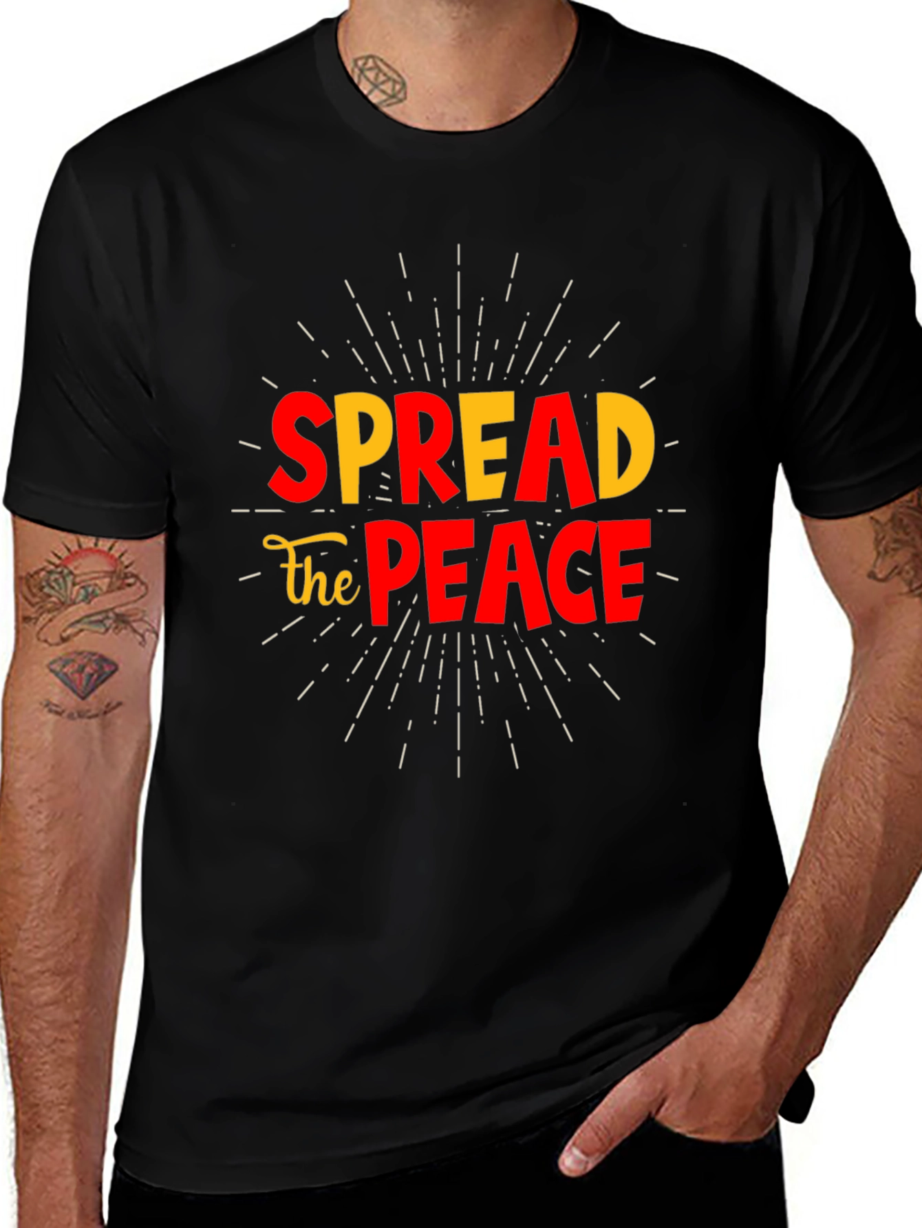 Variant 30 of Spread the Peace Graphic T-Shirt