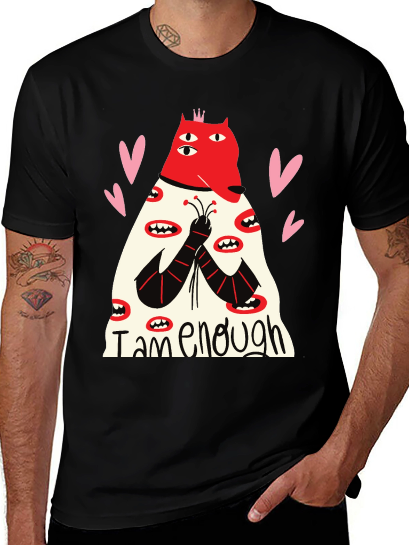 Variant 2 of I Am Enough T-Shirt - Unique Graphic Tee