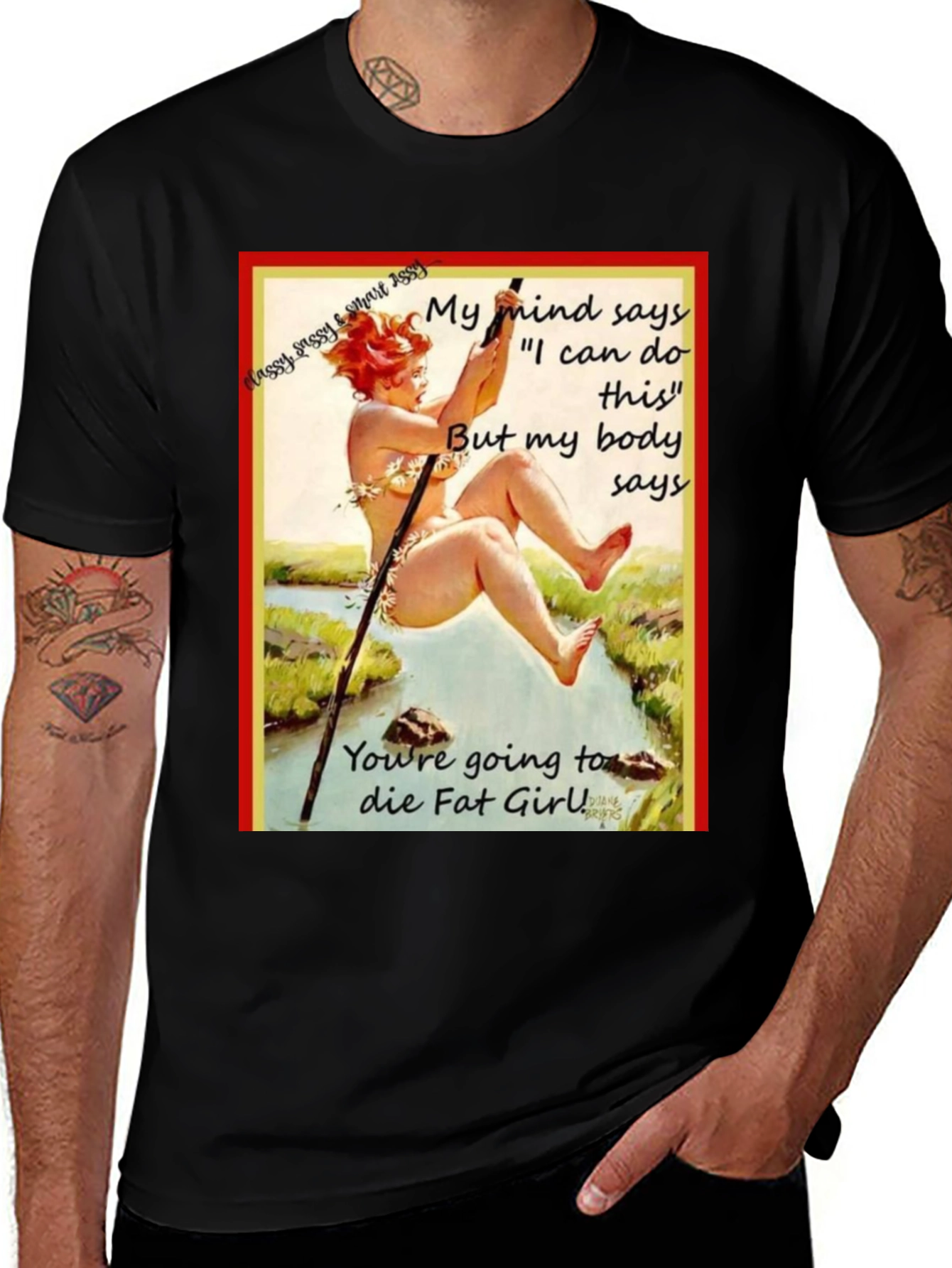Variant 28 of Funny T-Shirt - My Mind Says I Can Do This