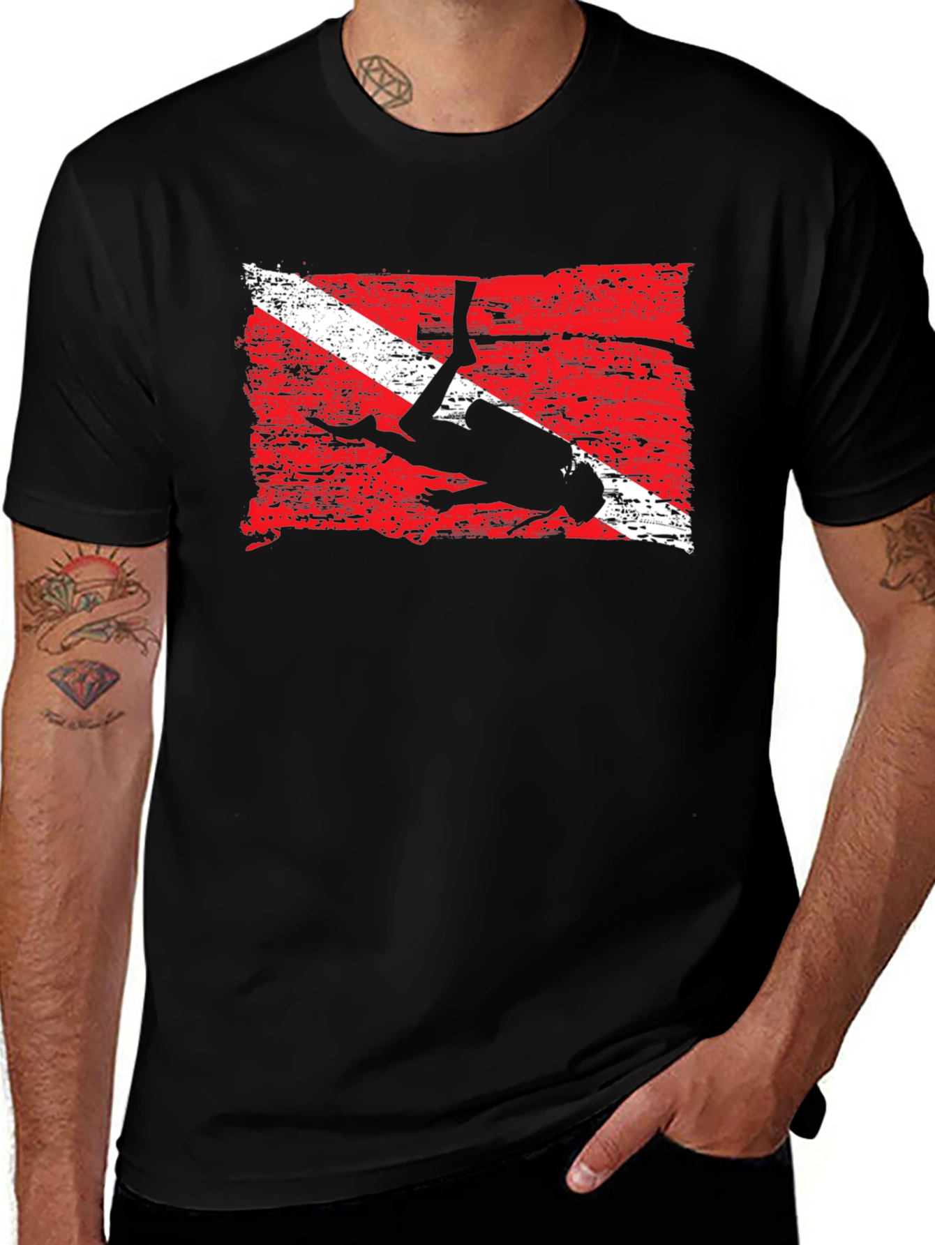 Variant 14 of Diver Down Flag Graphic T-Shirt