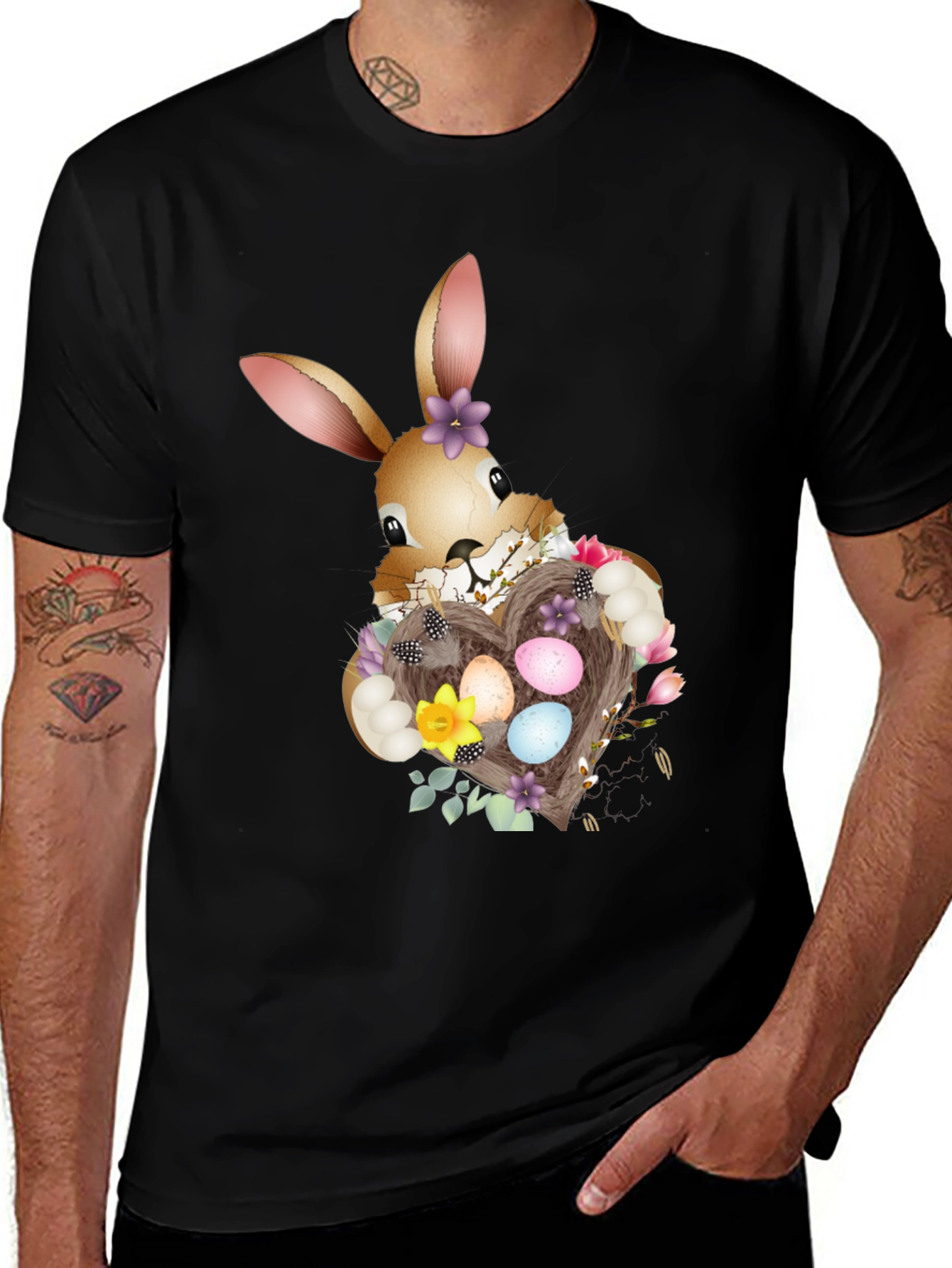 Variant 26 of Easter Bunny Heart Nest T-Shirt