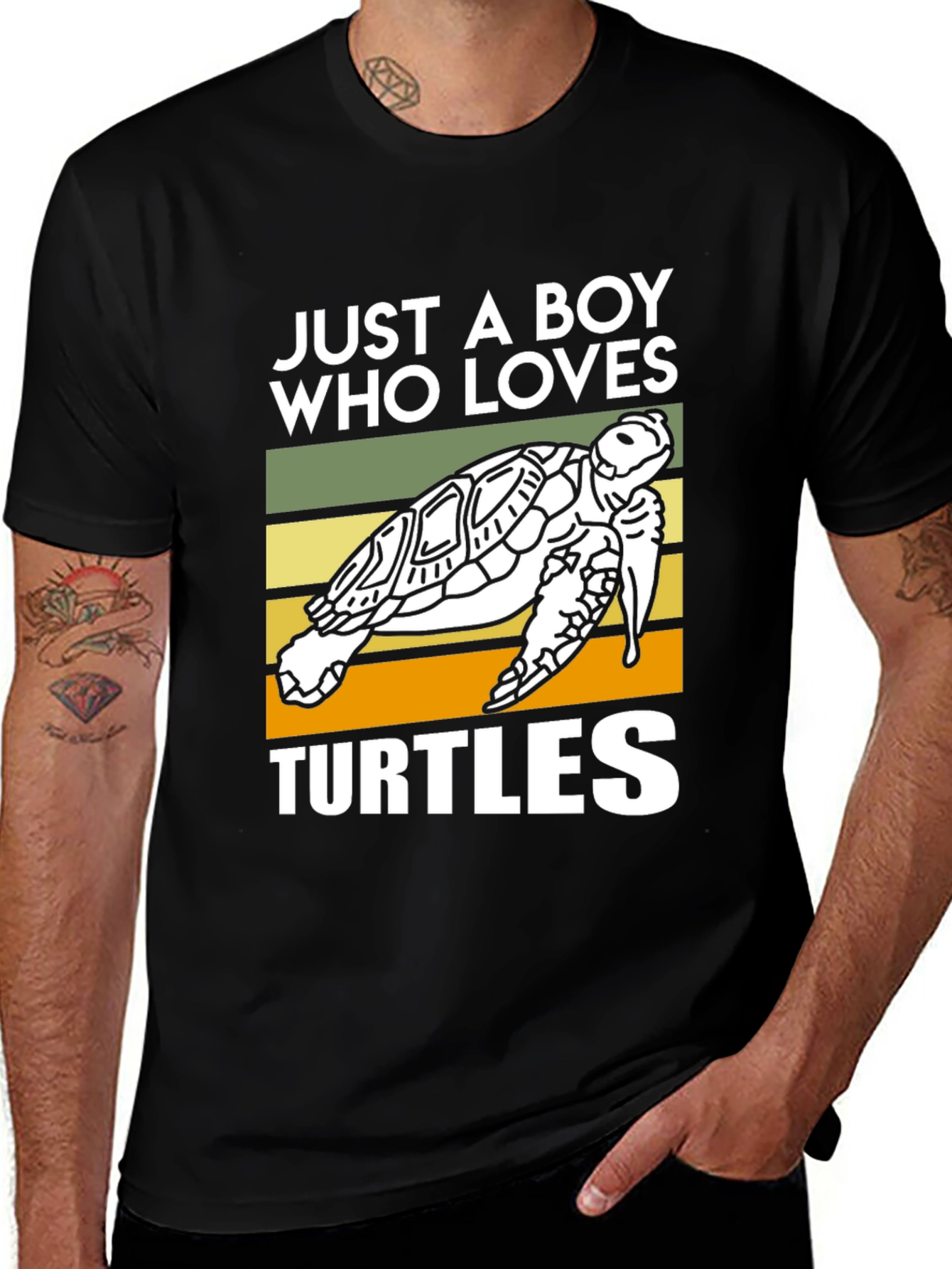 Variant 19 of Just A Boy Who Loves Turtles T-Shirt
