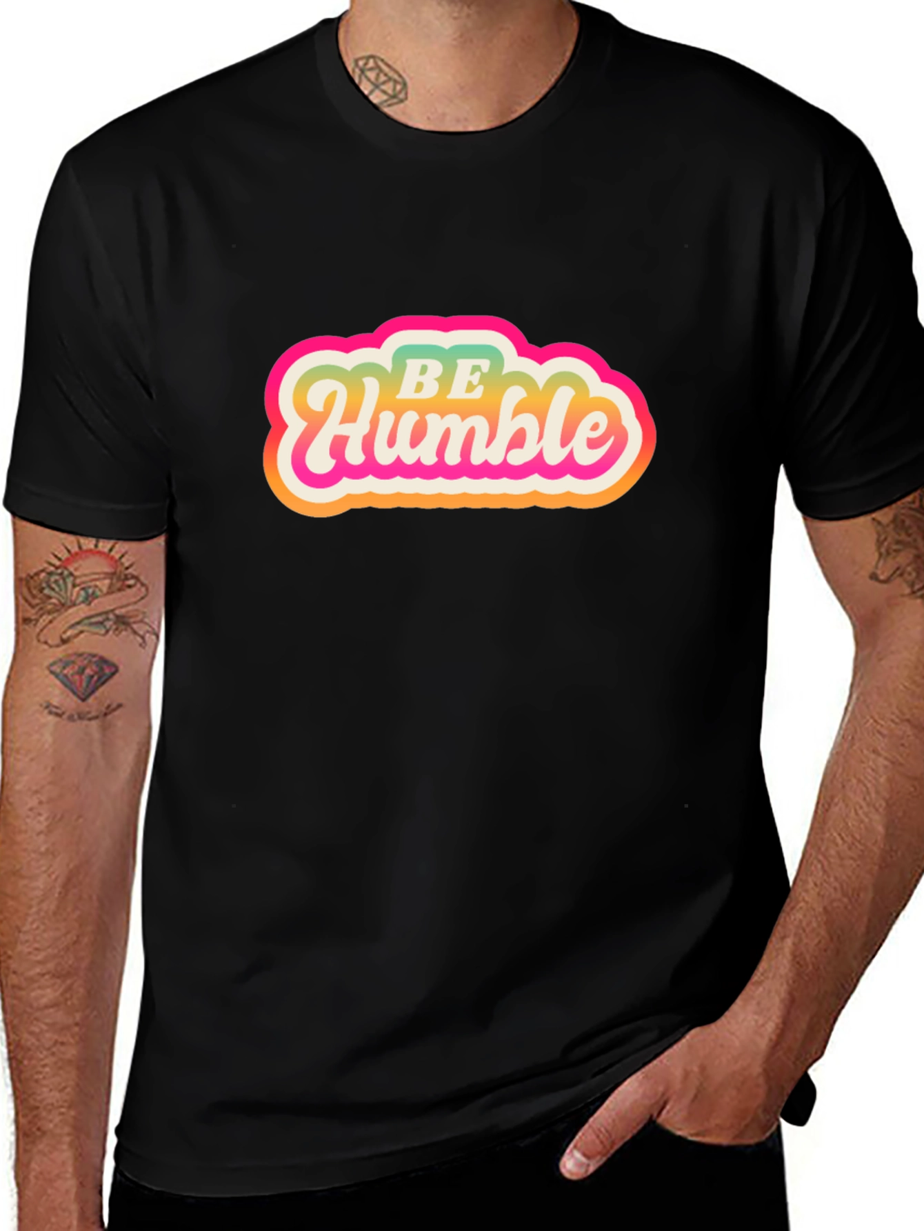 Variant 4 of Be Humble Graphic Tee - Retro Style