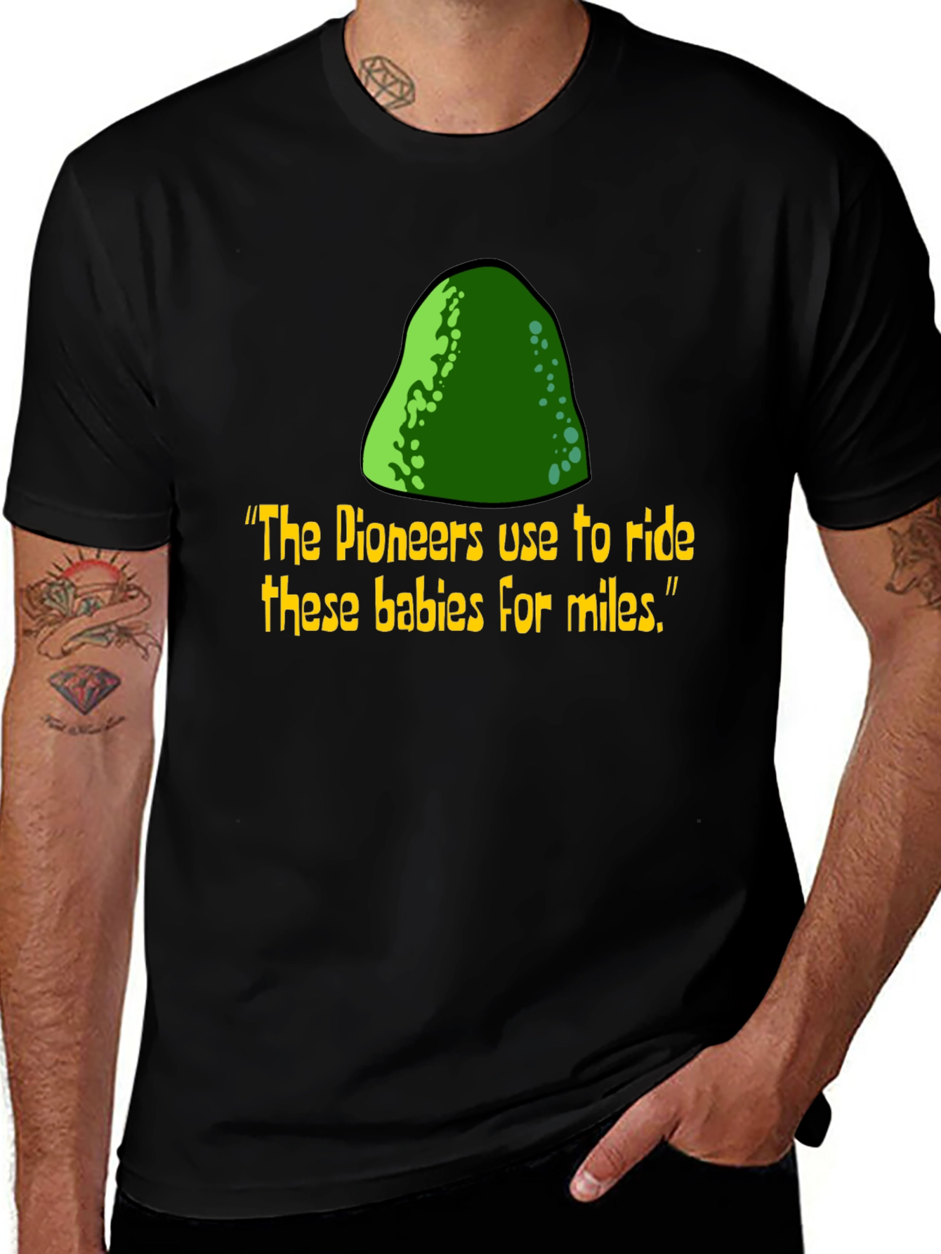Funny Pioneers Ride Rock Humor T-Shirt