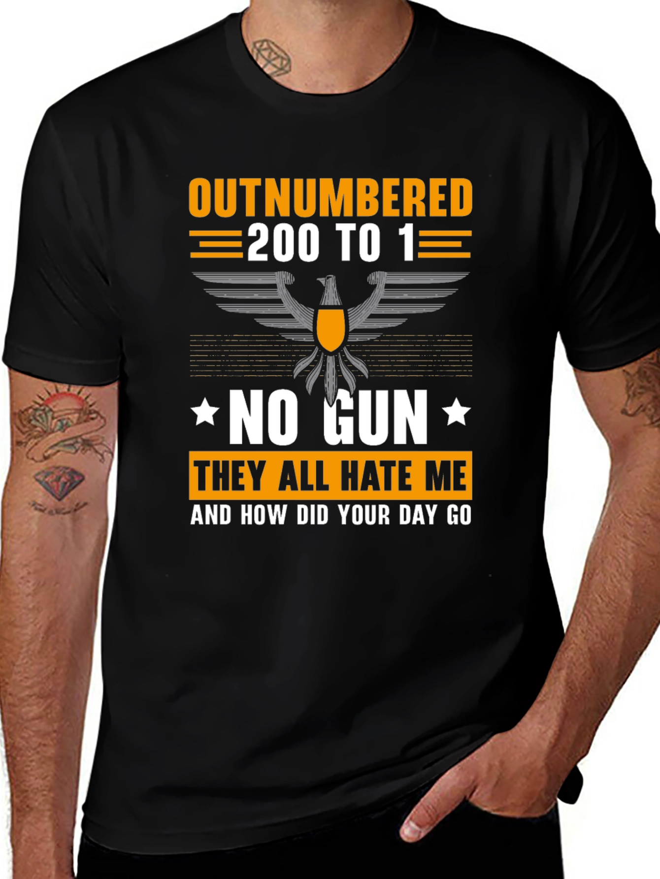 Variant 23 of Outnumbered 200 to 1 Graphic T-Shirt