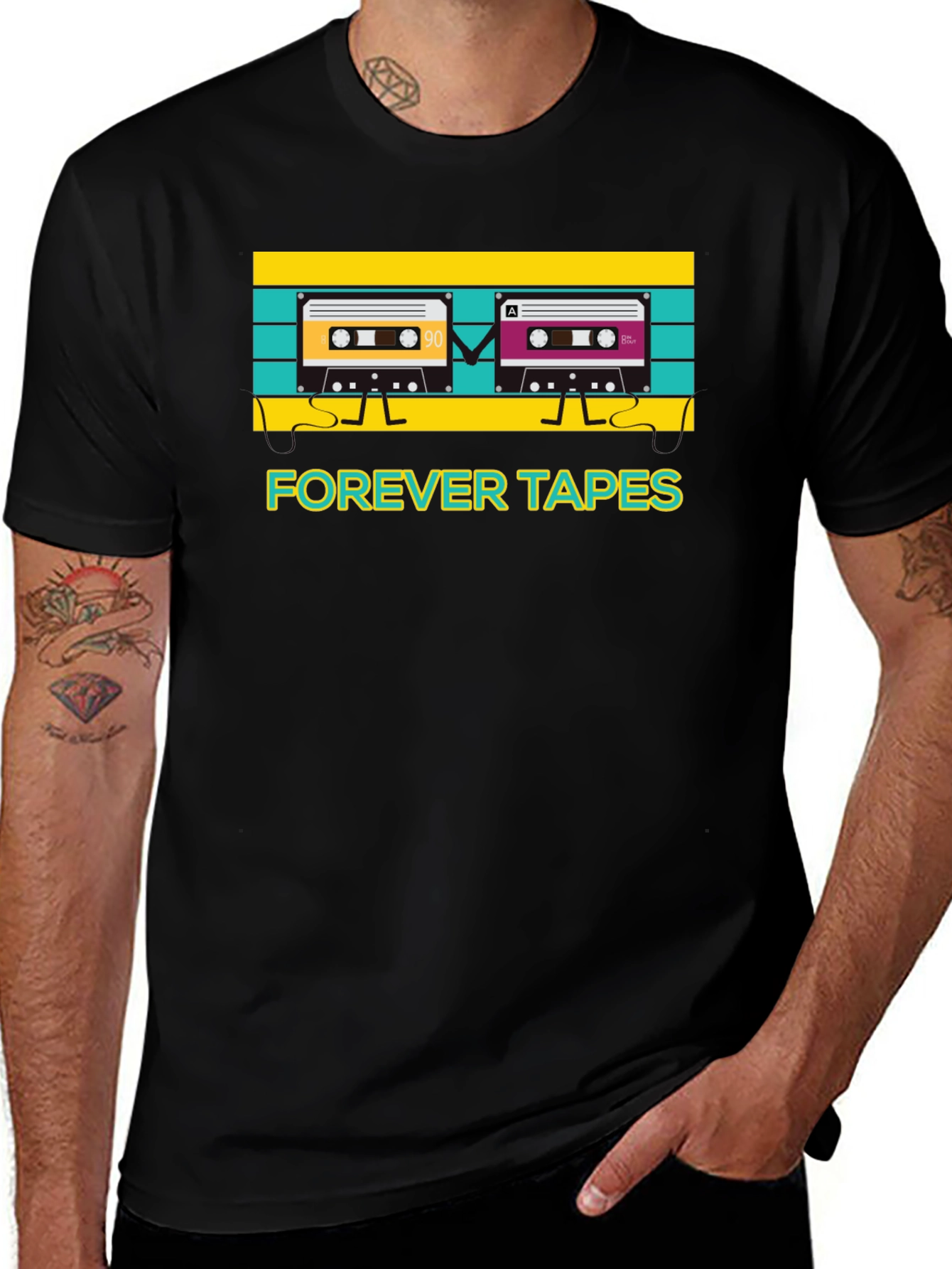 Retro Forever Tapes Graphic T-Shirt