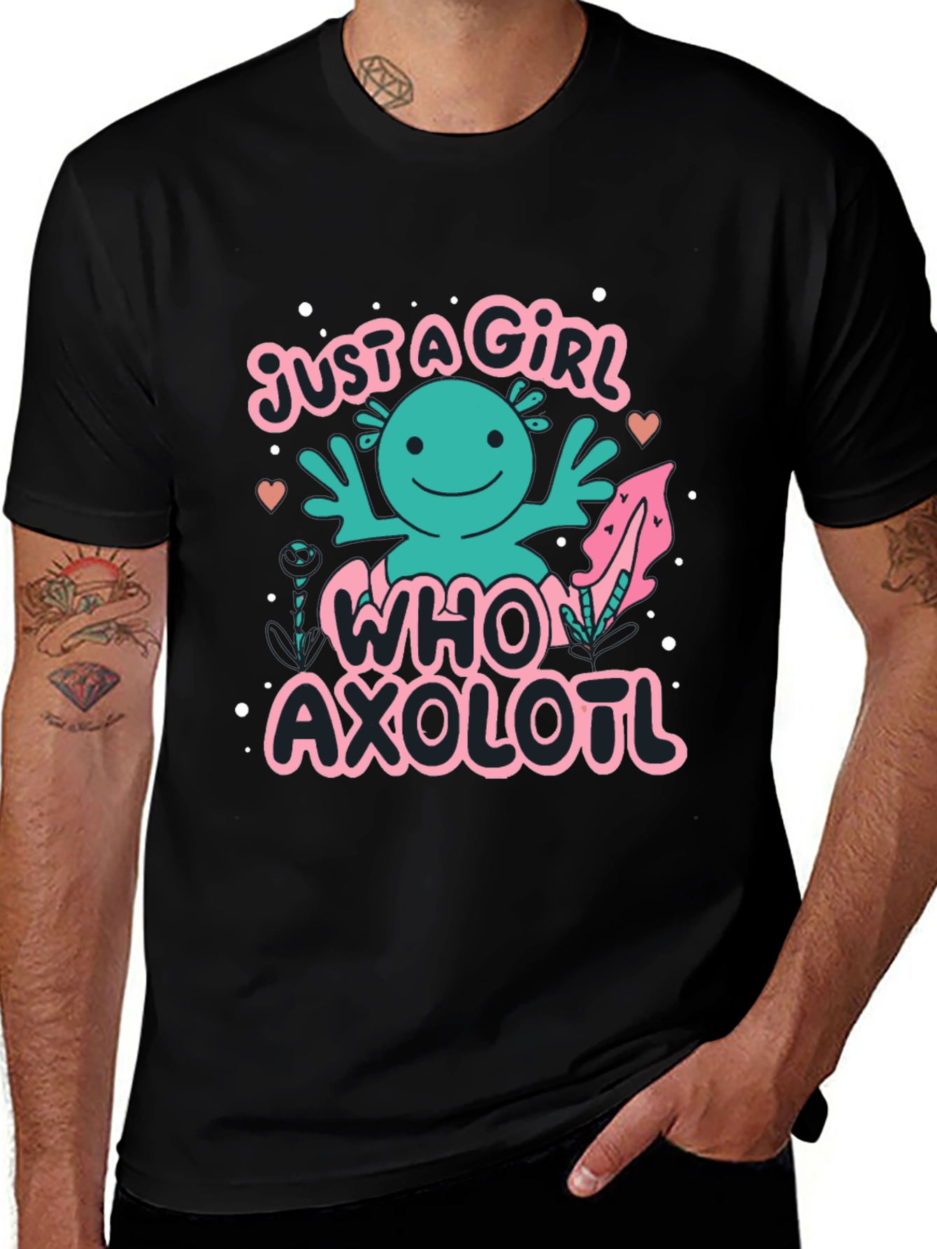 Variant 5 of Just A Girl Who Loves Axolotl T-Shirt