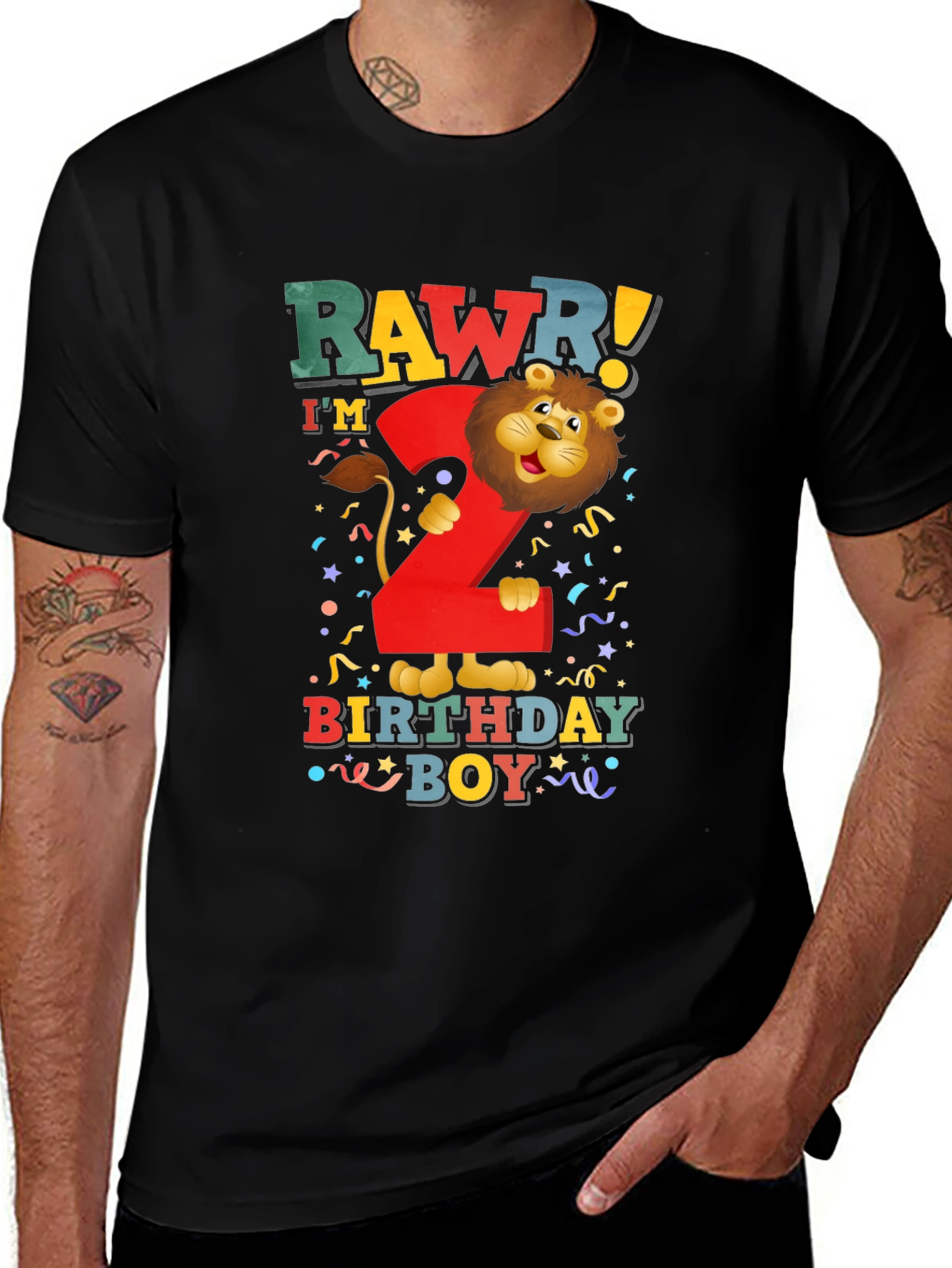 Variant 26 of Rawr! I'm 2 Birthday Boy T-Shirt