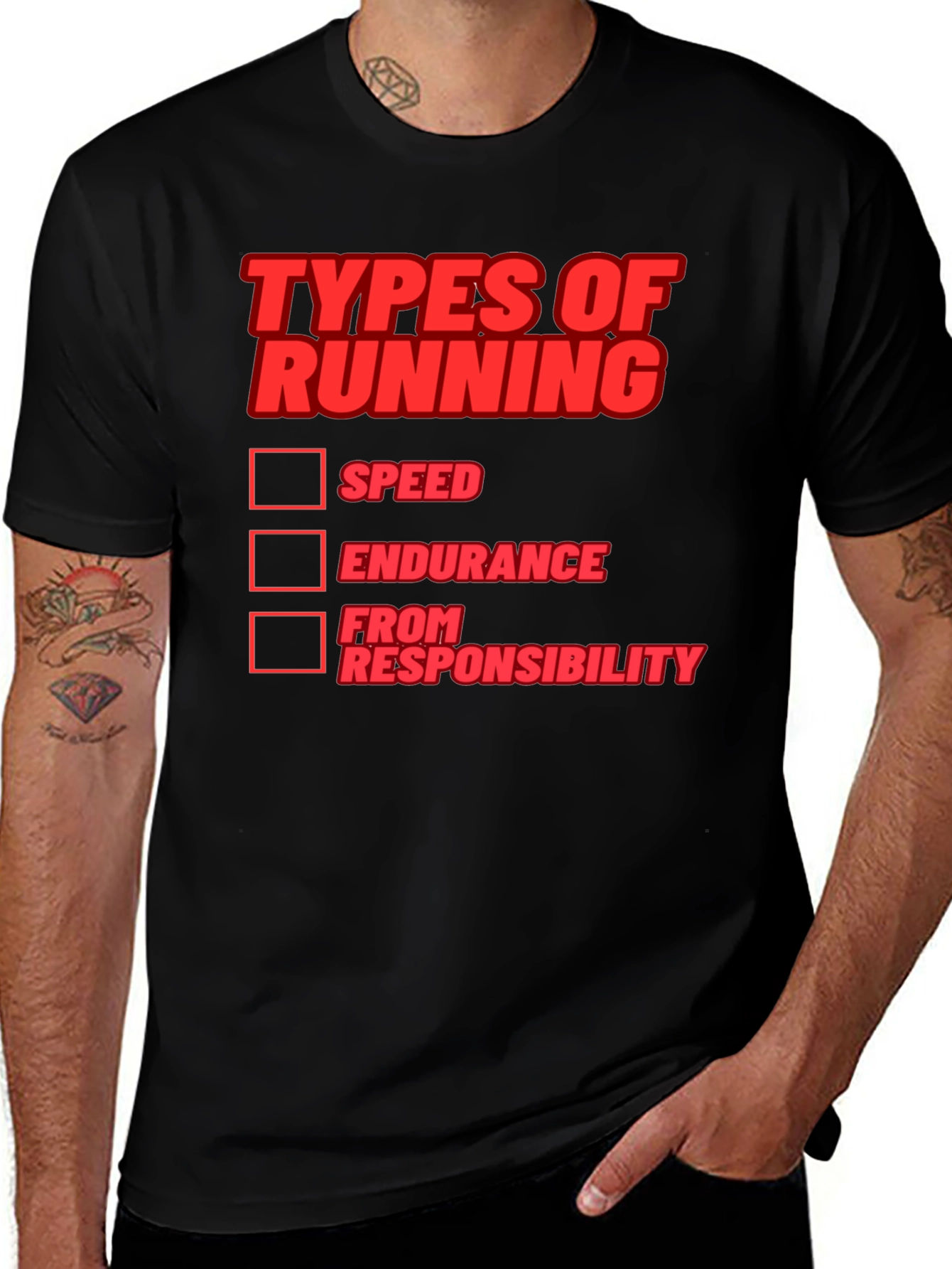 Variant 25 of Types of Running Graphic Tee