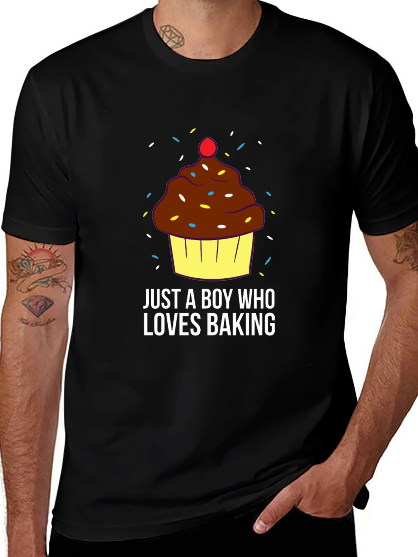 Variant 25 of Baking Lover Tee - Just A Boy Who Loves Baking