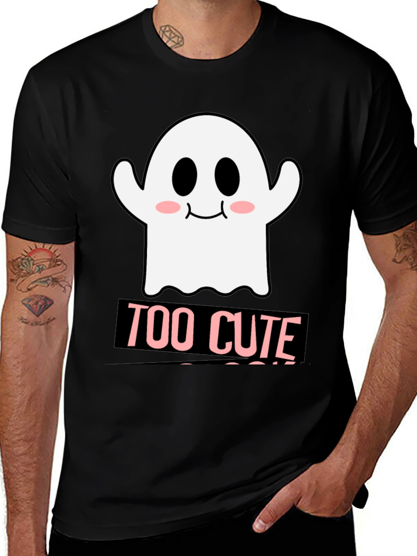 Variant 30 of Too Cute Ghost Graphic T-Shirt - Halloween Style