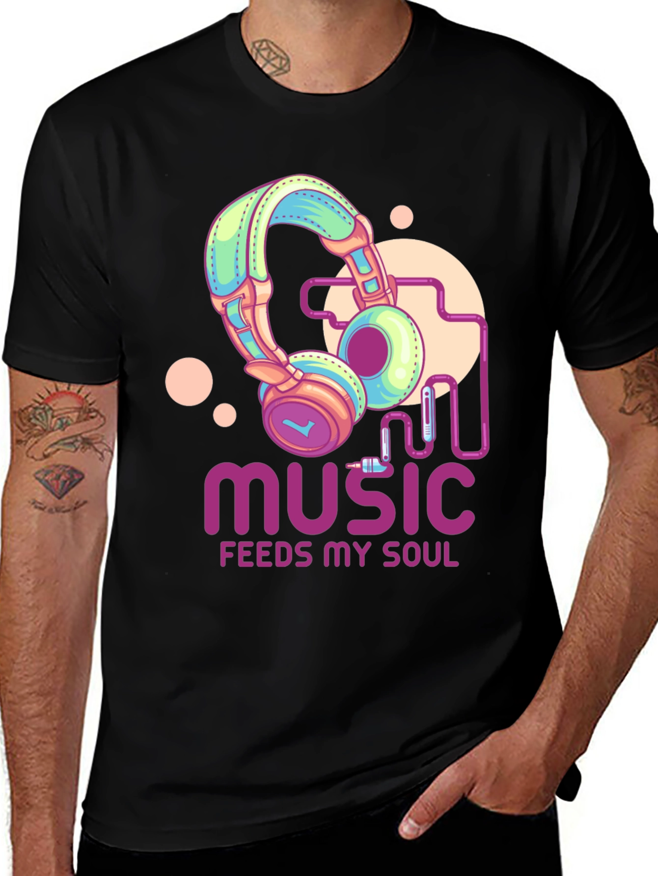 Variant 22 of Music Feeds My Soul Graphic T-Shirt