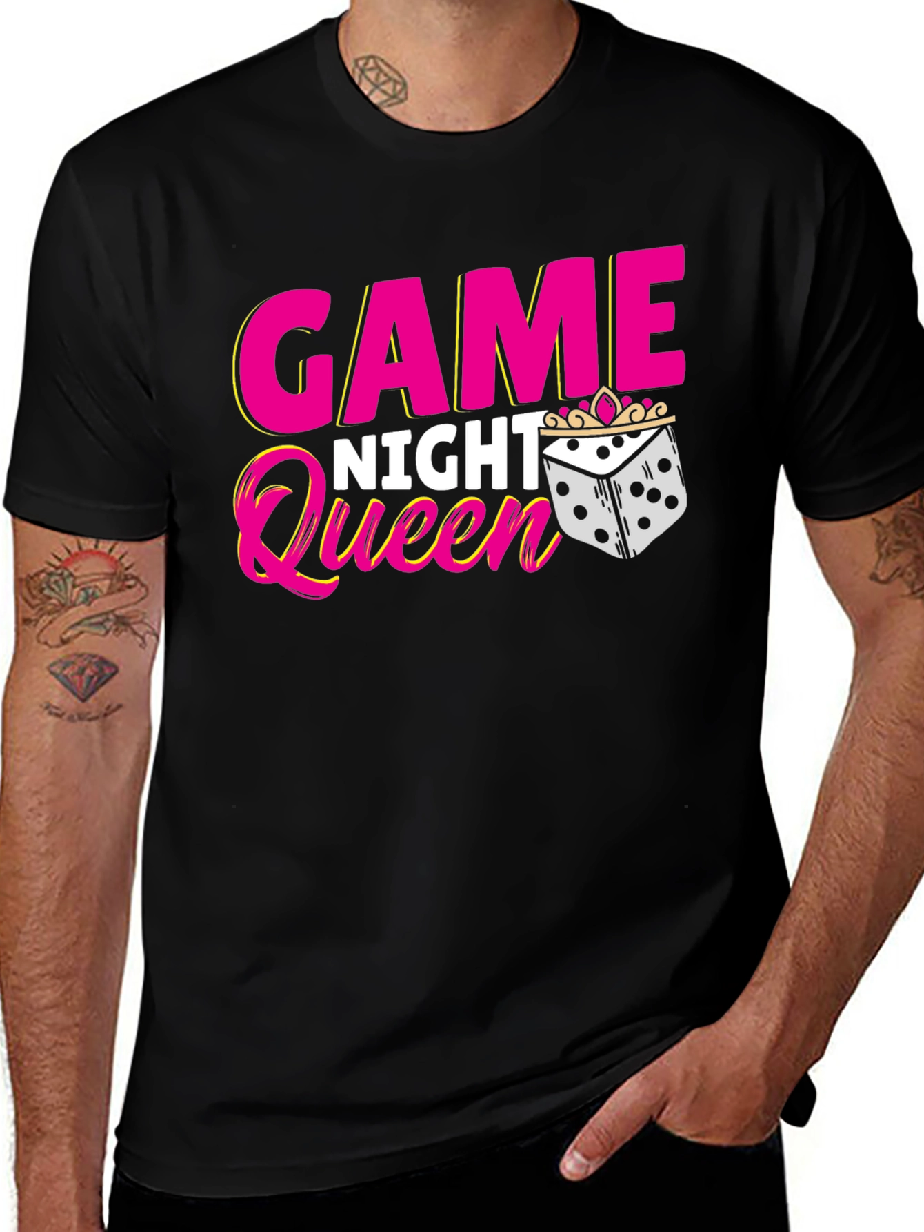Variant 19 of Game Night Queen Graphic Tee