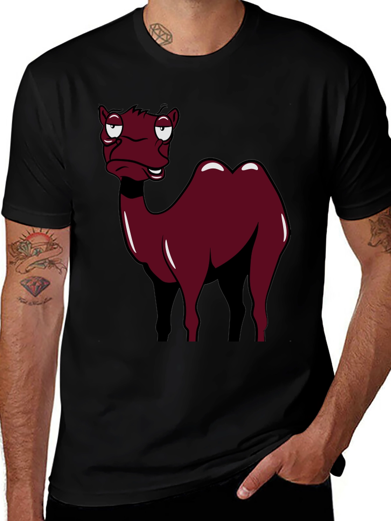 Variant 18 of Camel Cartoon Graphic T-Shirt
