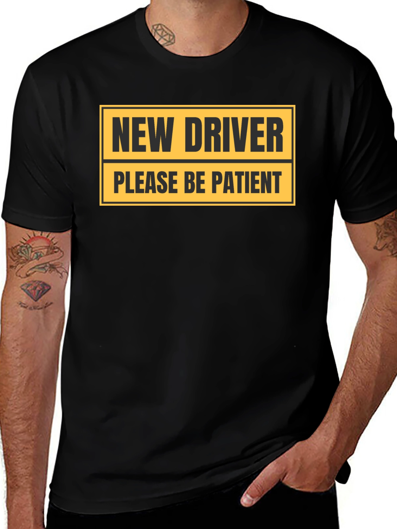 Variant 14 of New Driver Please Be Patient Novelty Graphic Tee