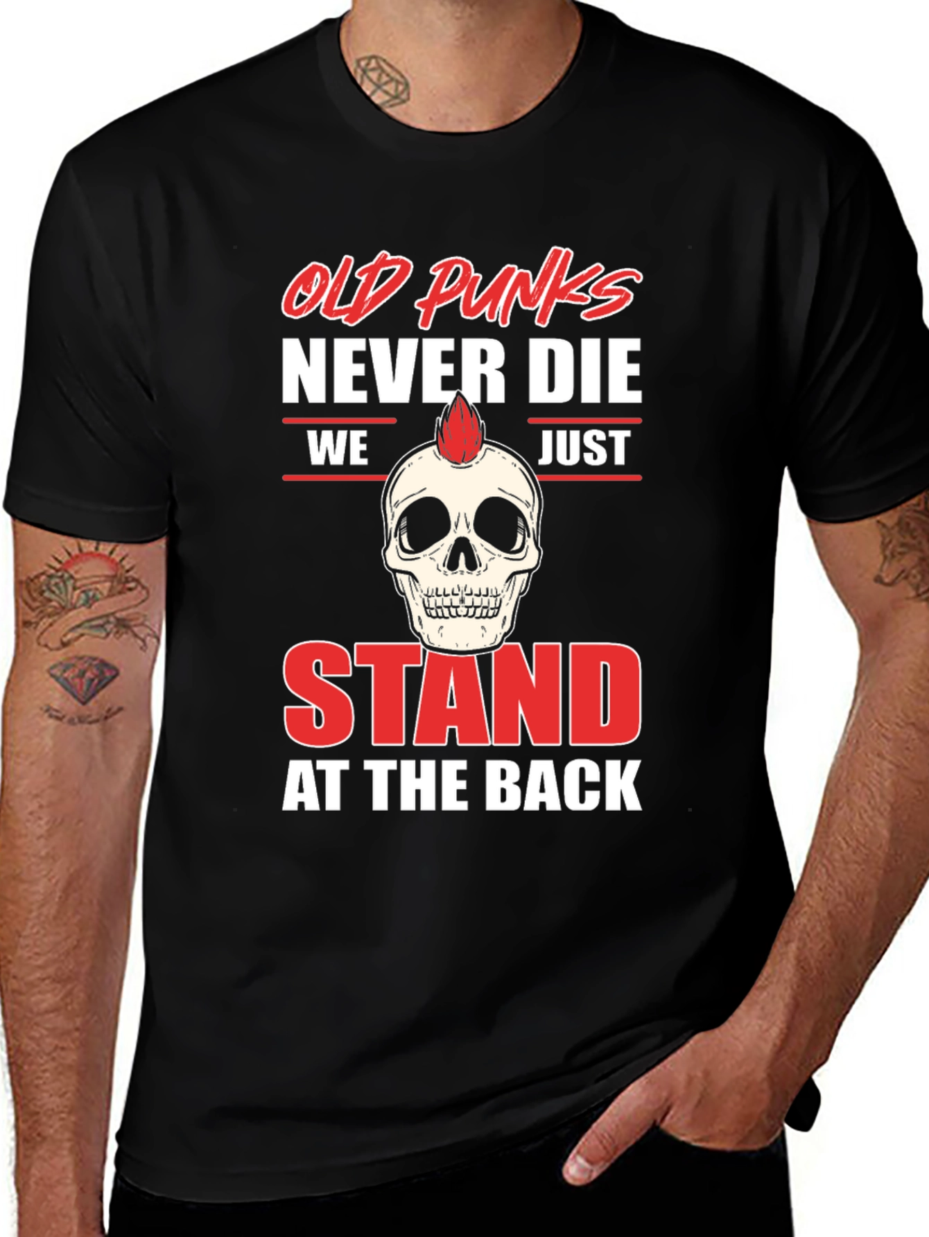 Variant 25 of Old Punks Never Die Graphic Tee