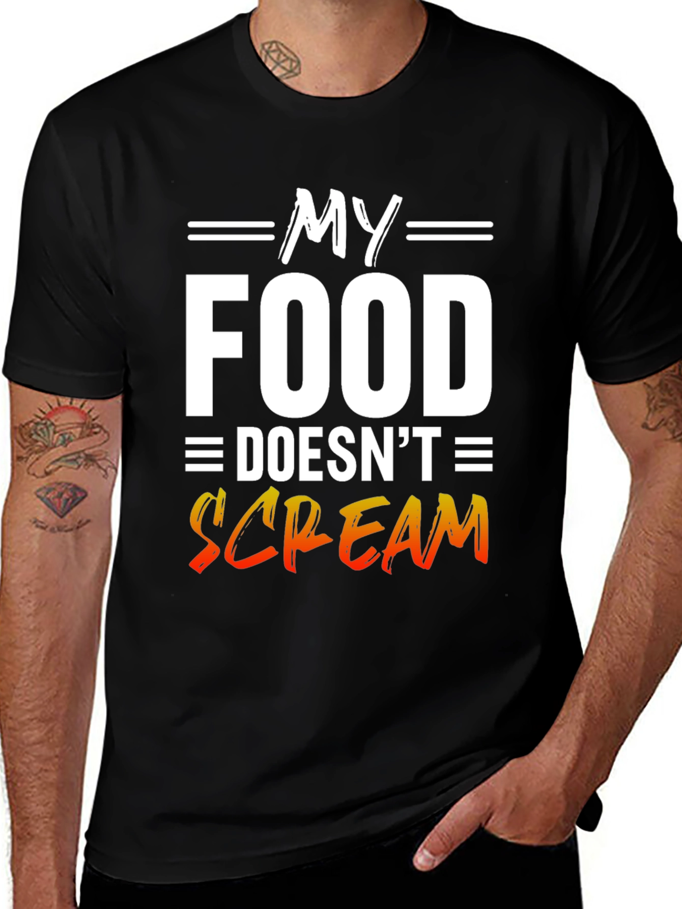 Variant 21 of My Food Doesn't Scream T-Shirt