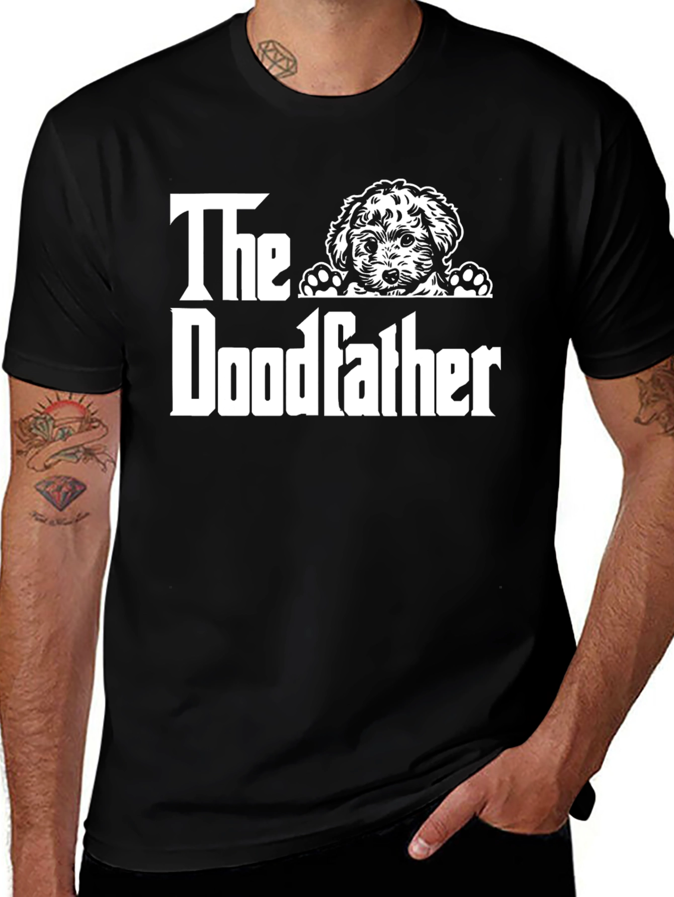 Variant 4 of The Doodfather T-Shirt: Funny Dog Lover Tee