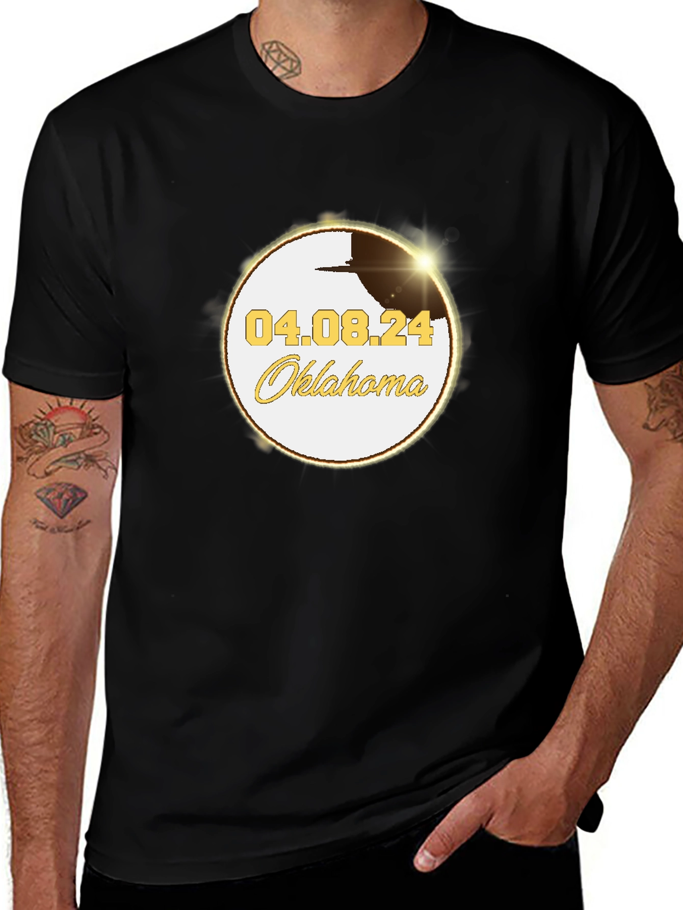 Variant 9 of Oklahoma Eclipse 04.08.24 T-Shirt