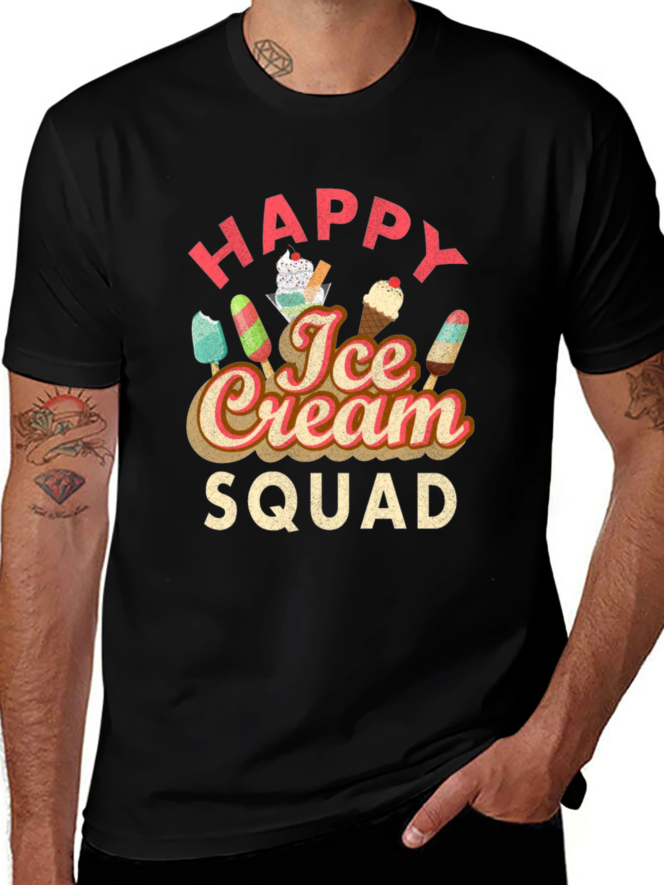 Variant 24 of Happy Ice Cream Squad Graphic T-Shirt