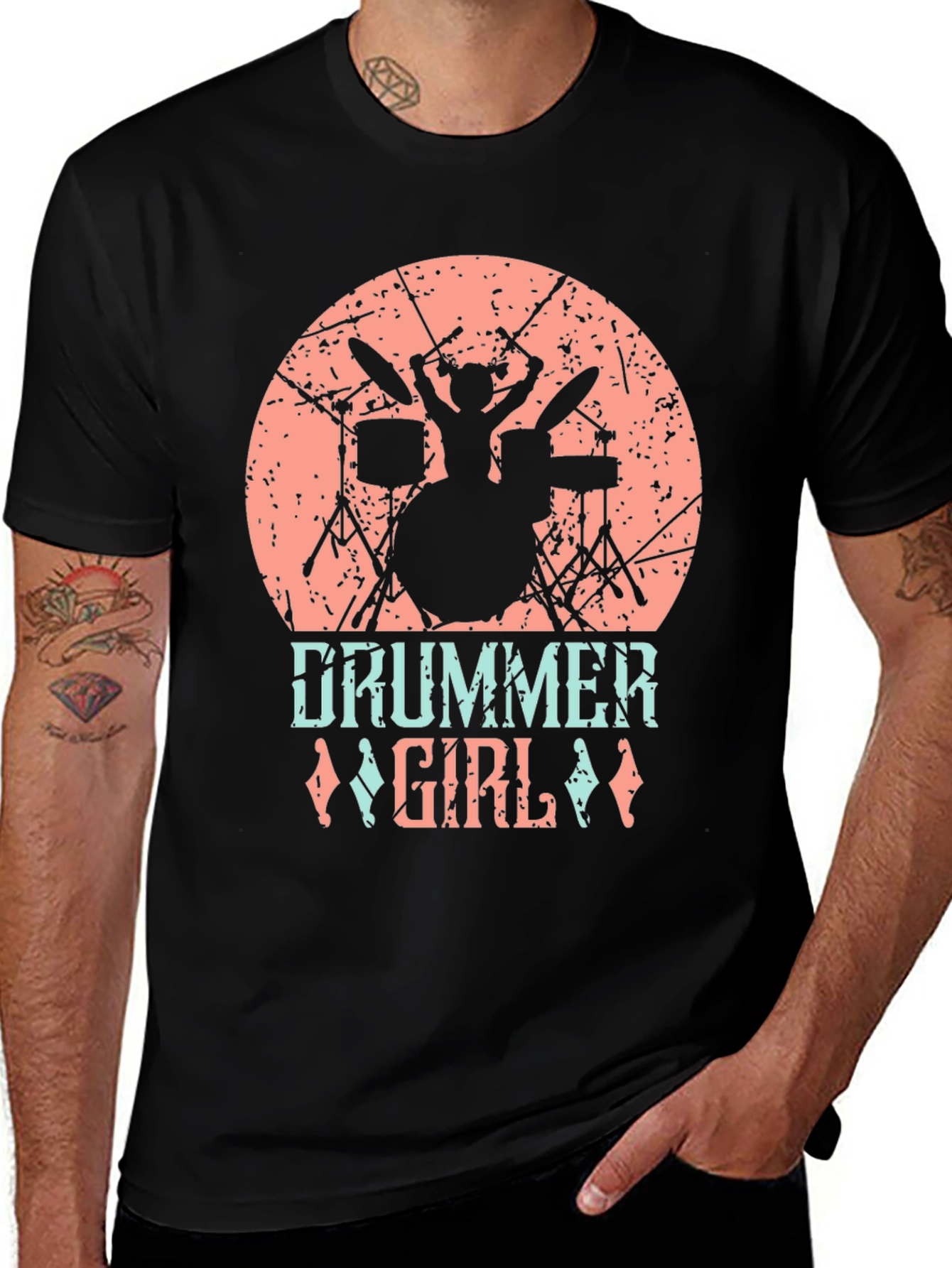 Variant 26 of Drummer Girl T-Shirt