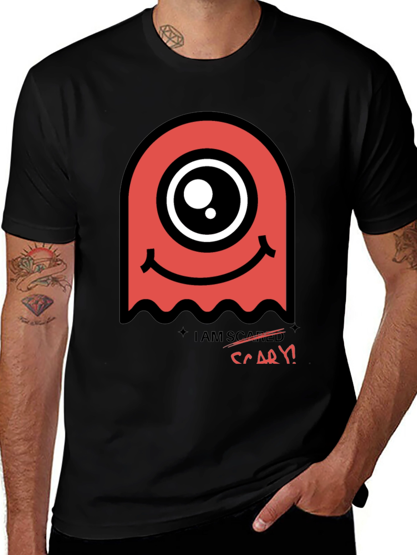 Variant 13 of Scary Ghost T-Shirt - Unique Graphic Tee