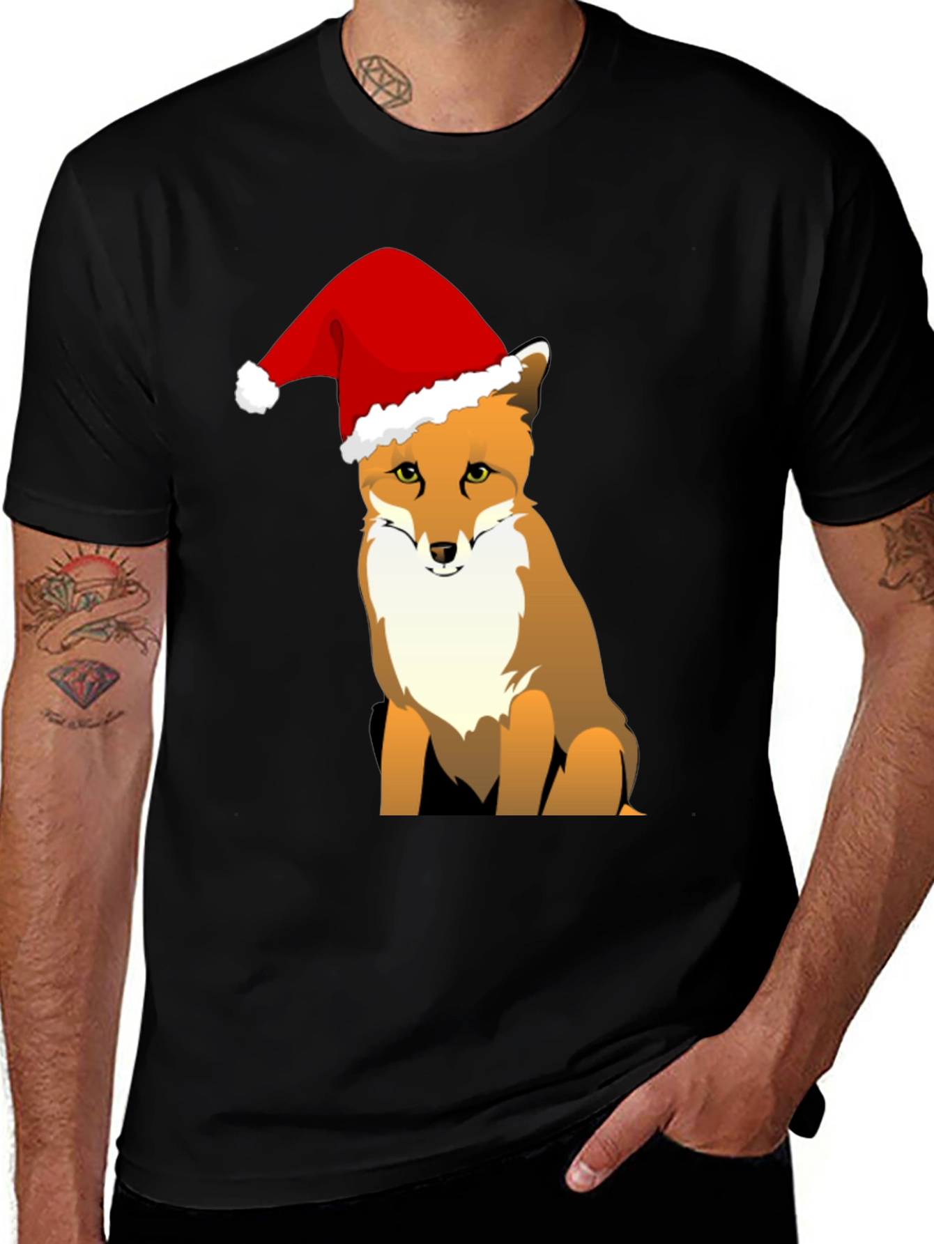 Variant 28 of Festive Fox Tee - Holiday Graphic T-Shirt