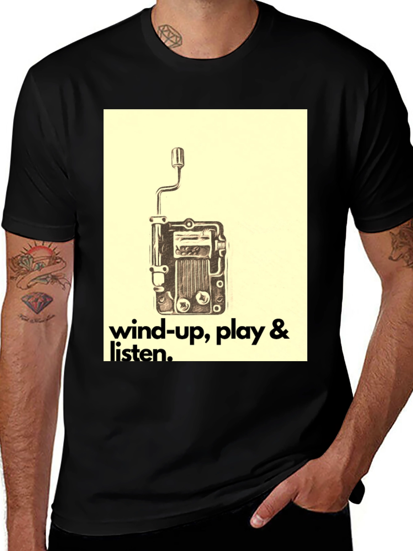 Variant 8 of Vintage Music Box T-Shirt