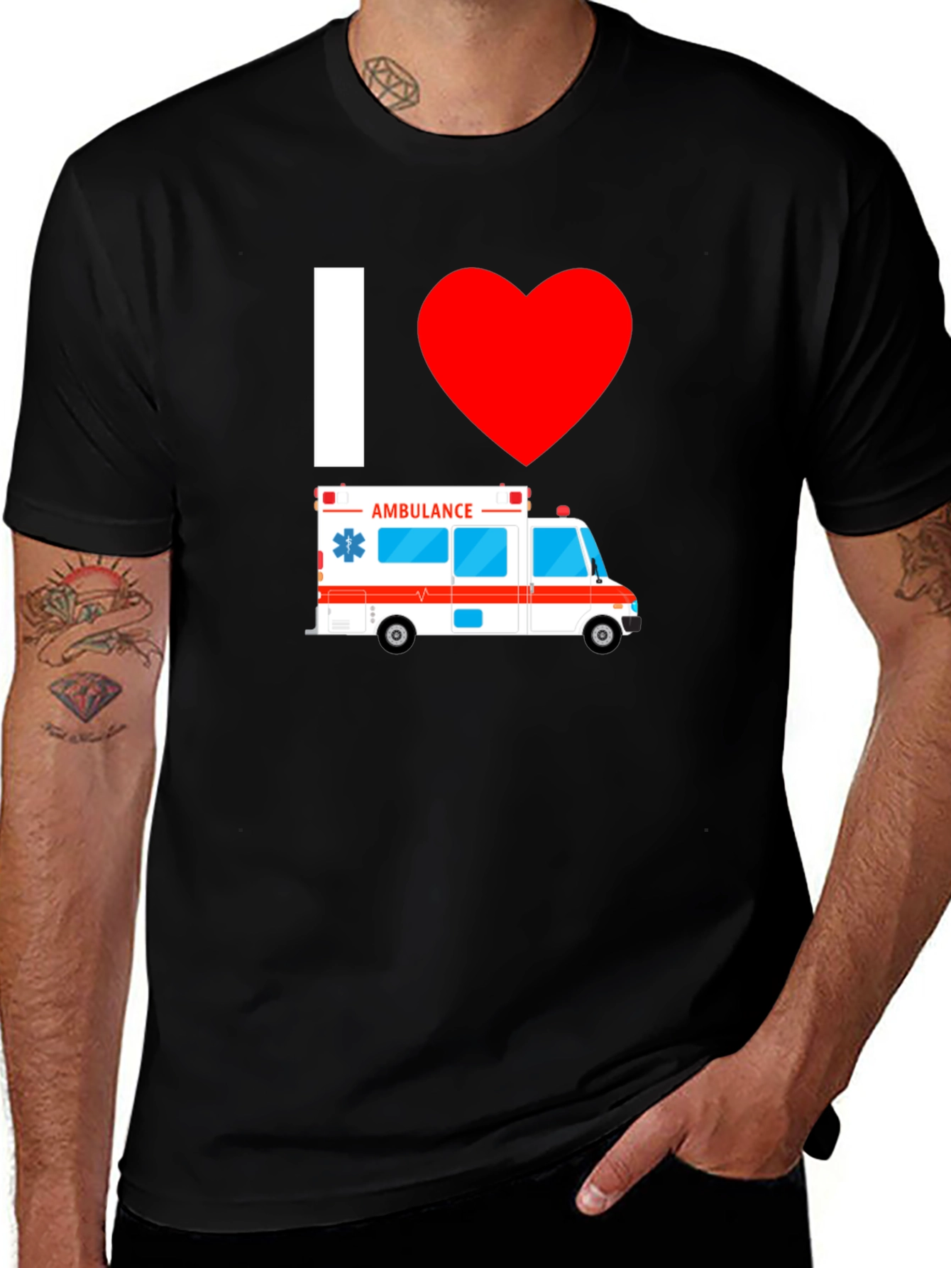 I Heart Ambulance T-Shirt - Emergency Medical Services