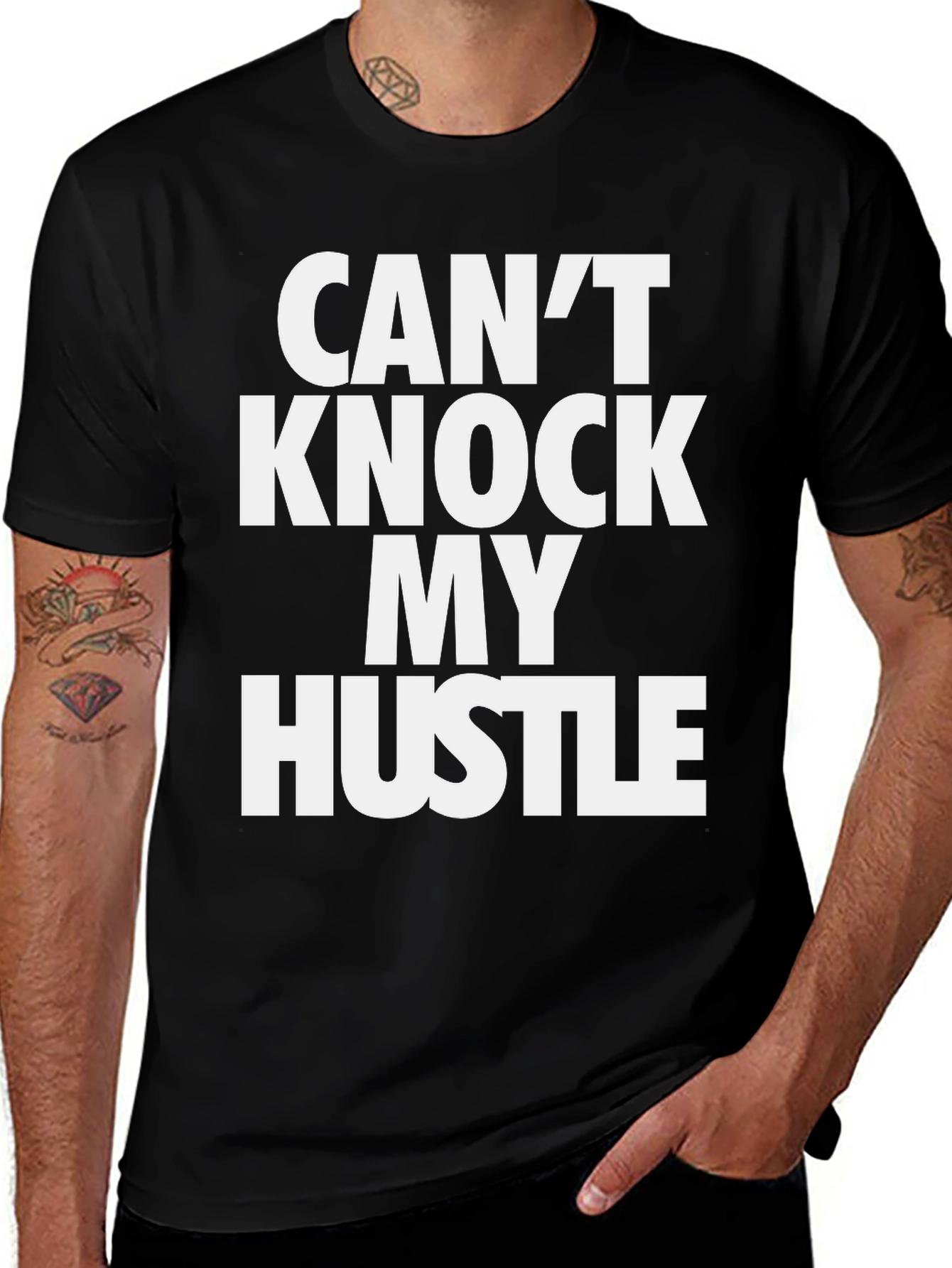 Variant 27 of Can't Knock My Hustle Graphic T-Shirt