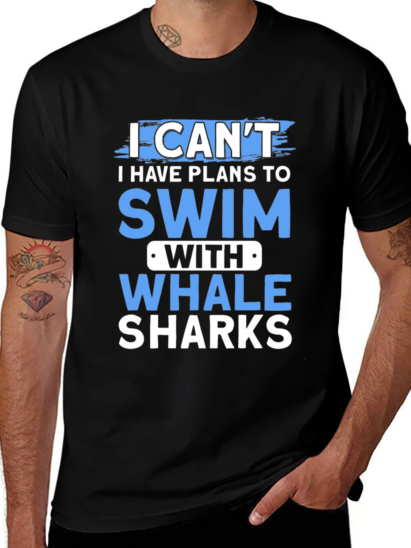 Variant 27 of Swim with Whale Sharks T-Shirt - Cool Ocean Lover Tee