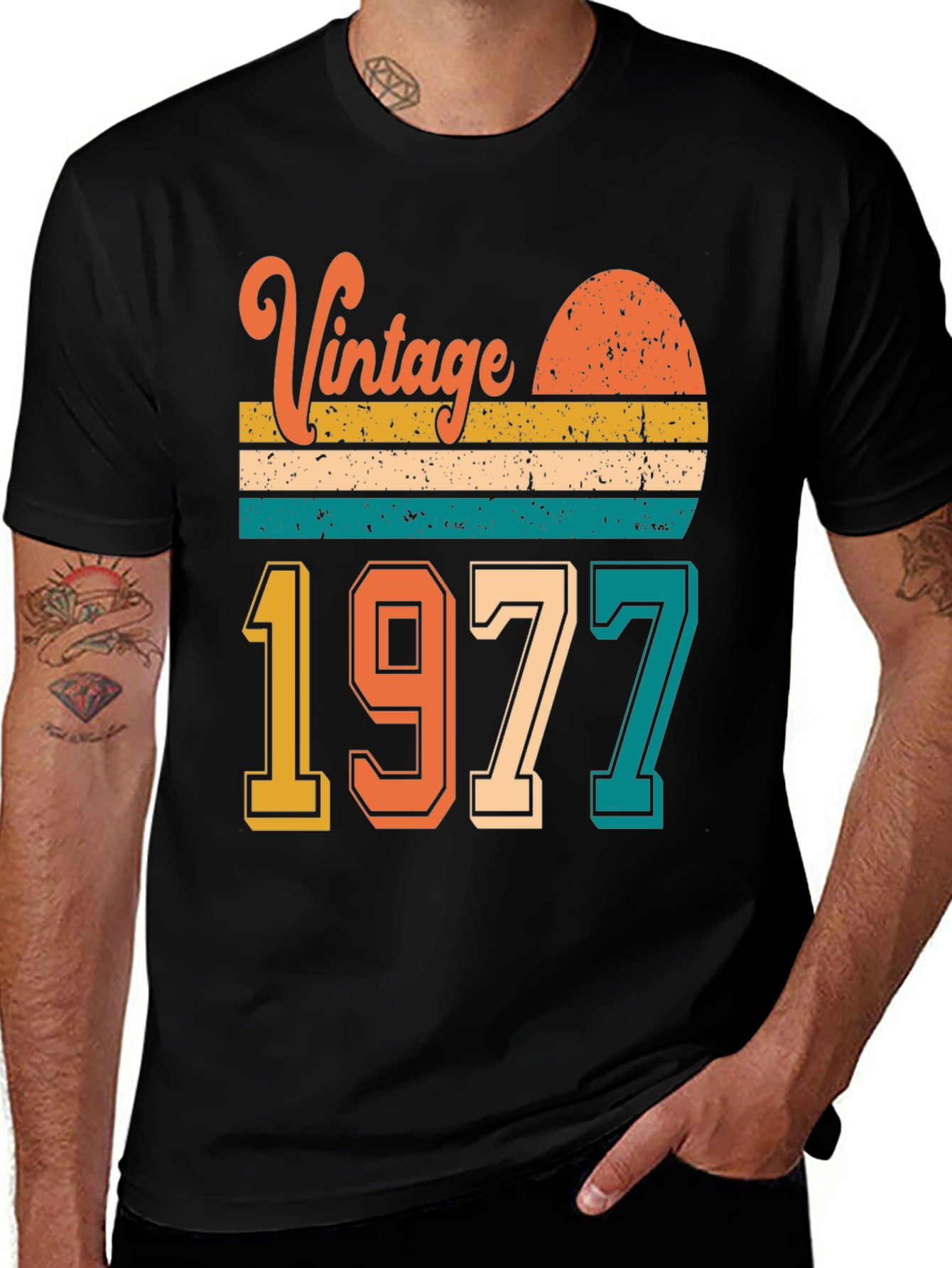 Variant 26 of Vintage 1977 Retro Style T-Shirt