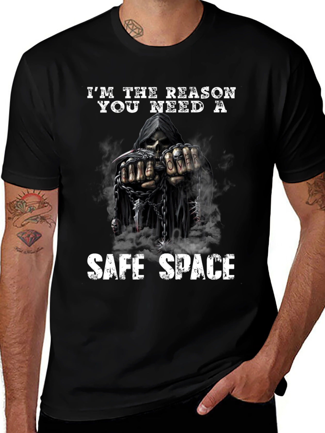 Variant 30 of I'm the Reason You Need a Safe Space Graphic T-Shirt