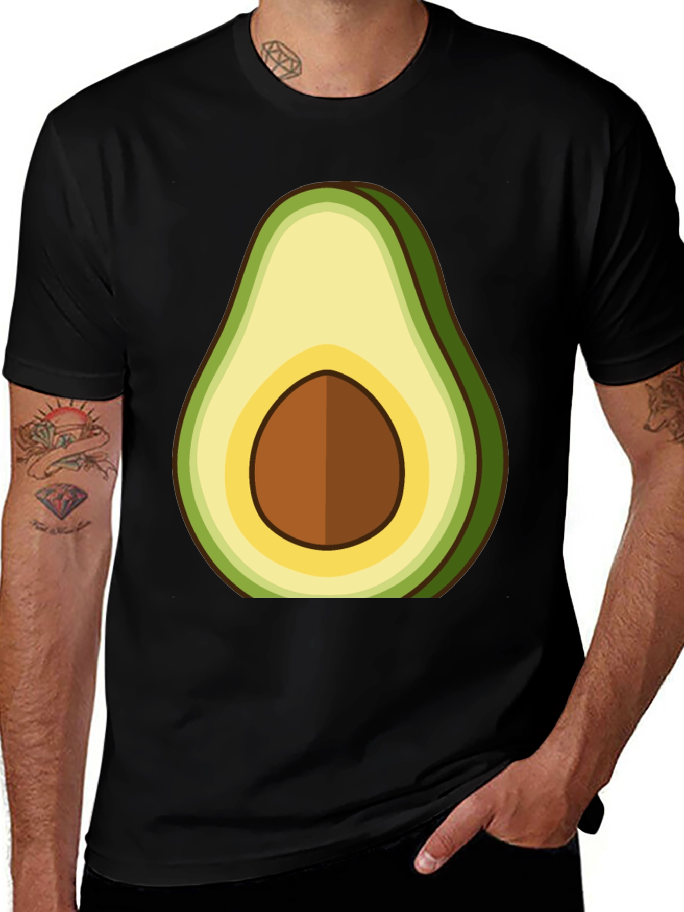 Variant 17 of Avocado Graphic Tee - Fresh & Fun!