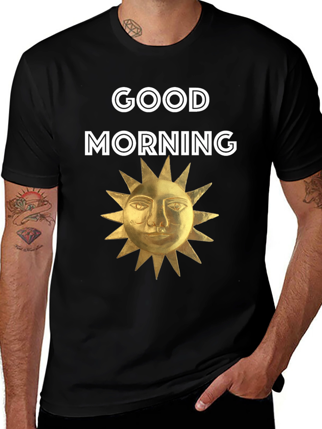 Variant 24 of Good Morning Sun Graphic Tee - Soft Cotton