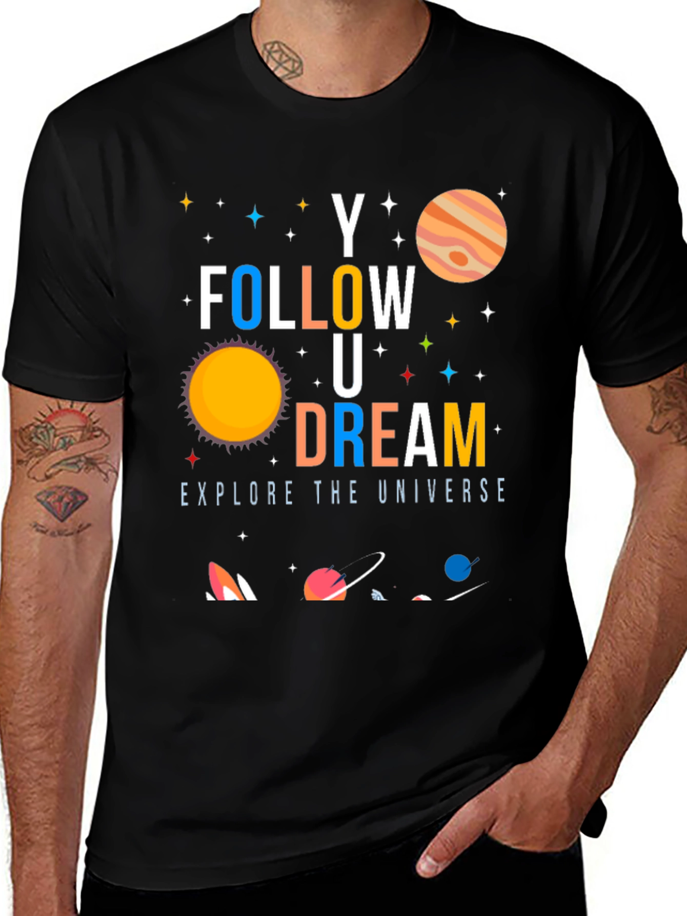 Follow Your Dream Universe Graphic T-Shirt