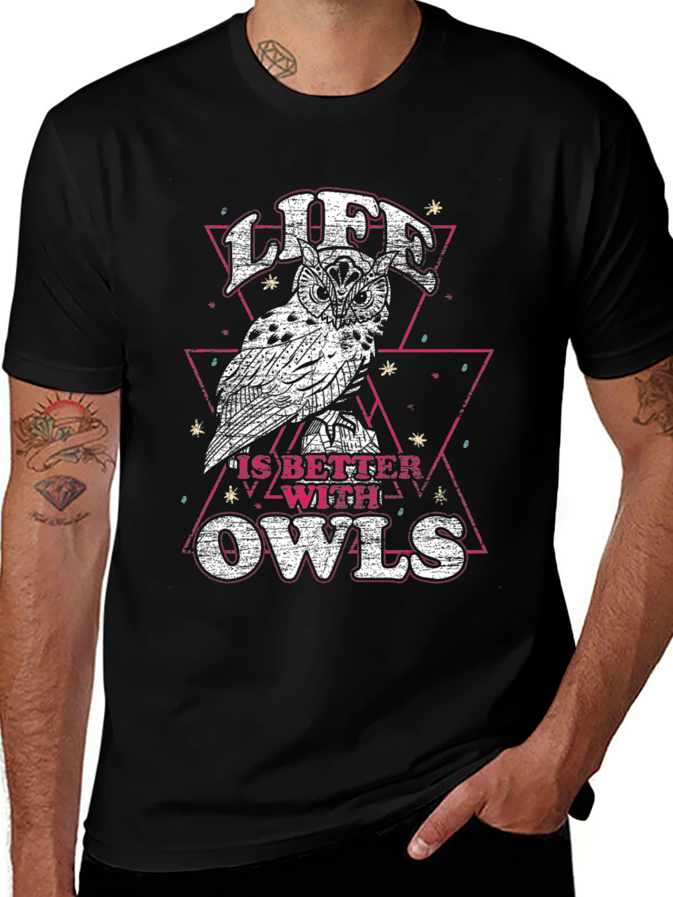 Variant 25 of Life is Better with Owls T-Shirt