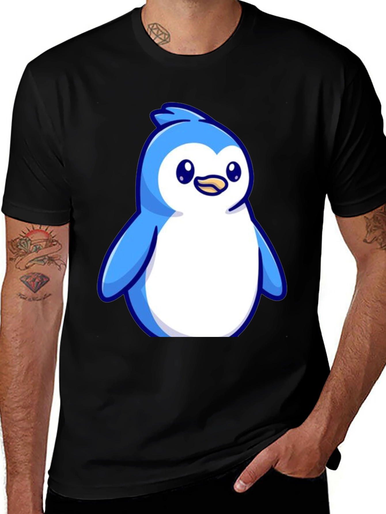 Variant 9 of Cute Penguin Graphic Tee - Soft Cotton Blend