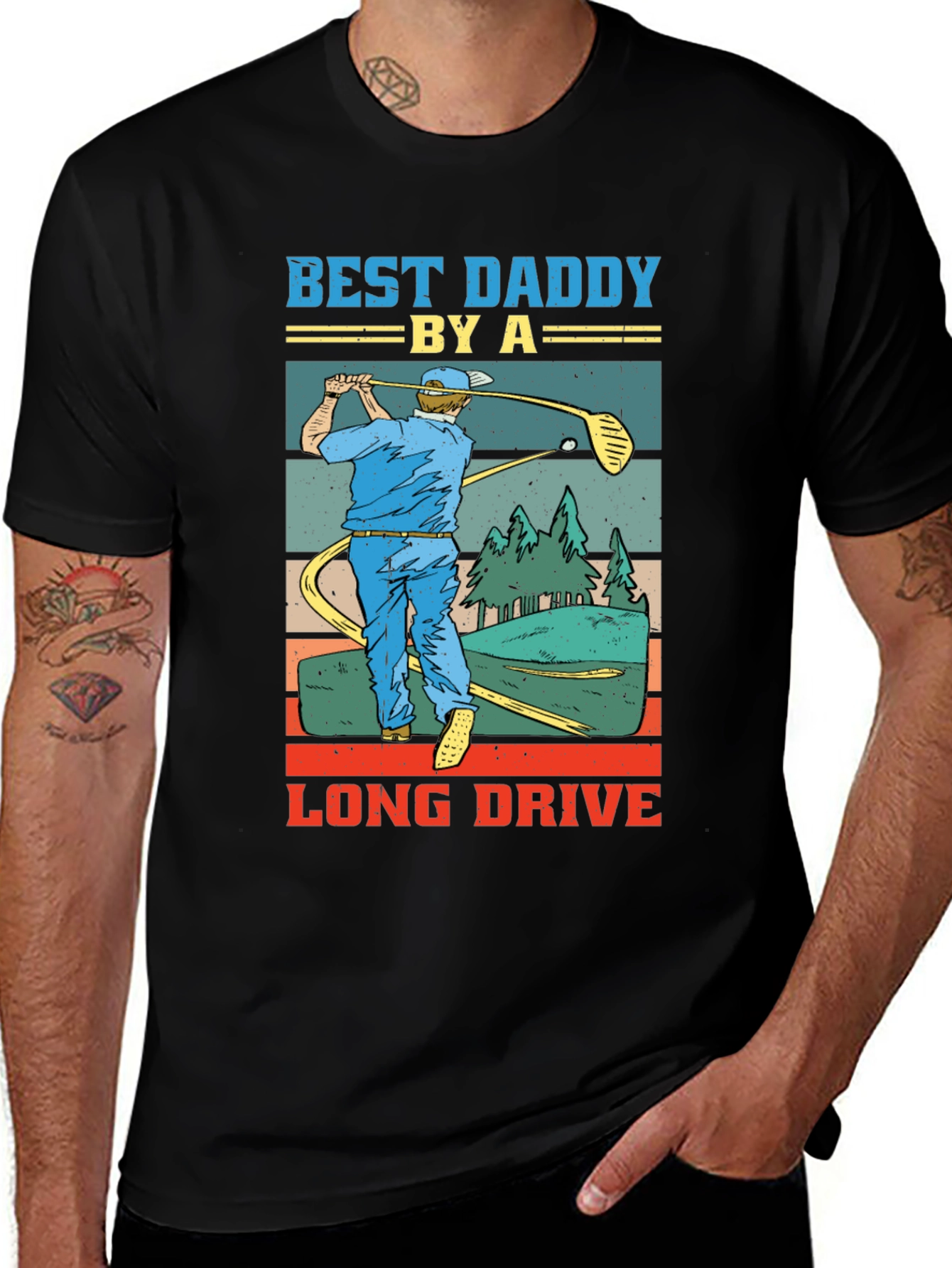 Variant 29 of Best Daddy By A Long Drive Golf T-Shirt