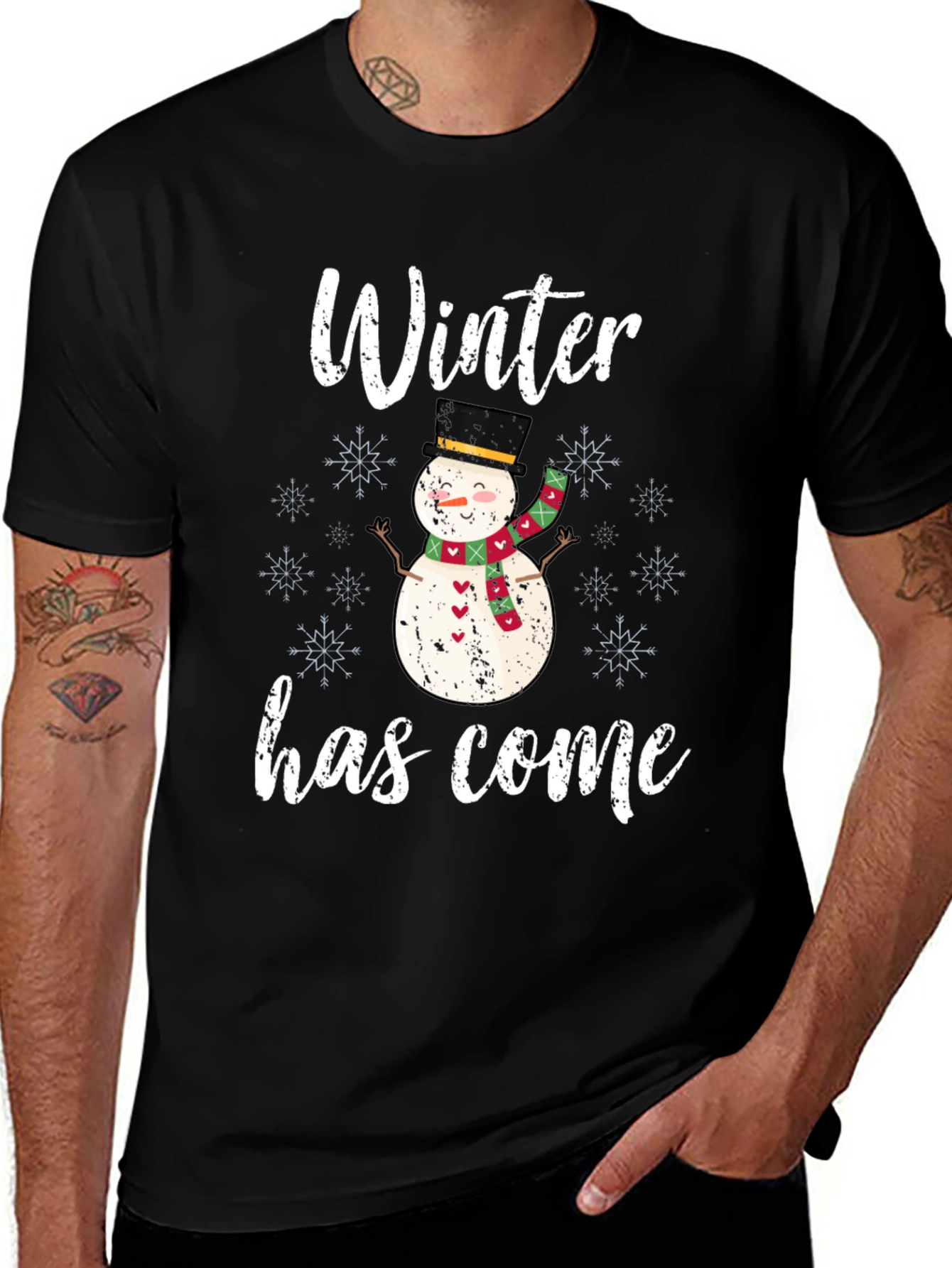 Variant 12 of Winter Snowman Graphic Tee