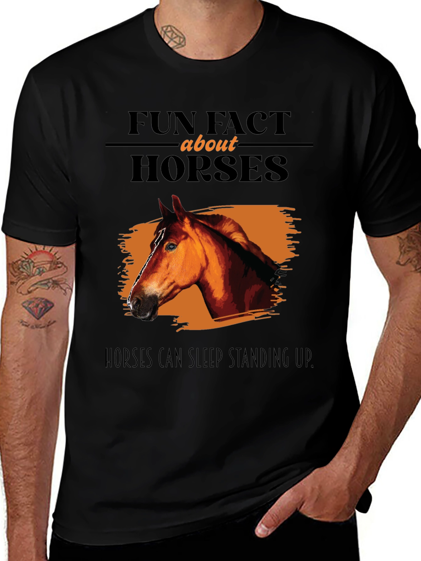 Variant 23 of Fun Fact About Horses T-Shirt