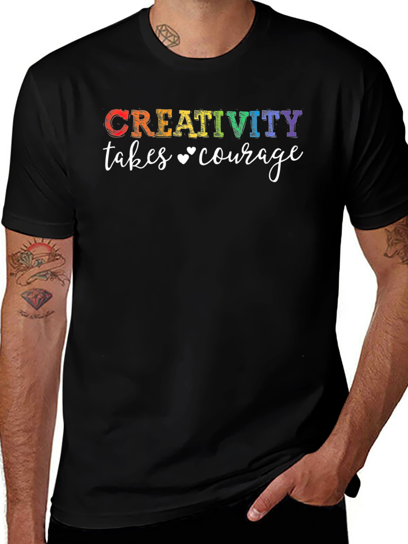 Variant 10 of Creativity Takes Courage Graphic Tee