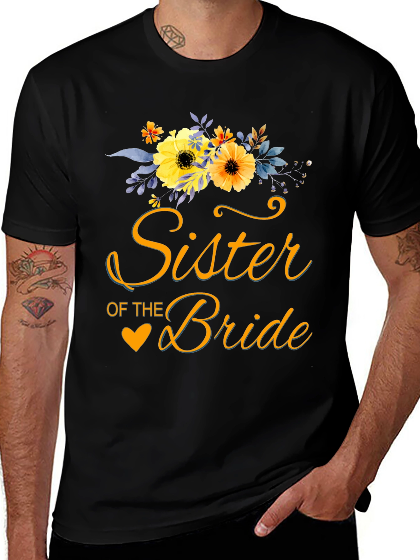 Sister of the Bride Floral T-Shirt